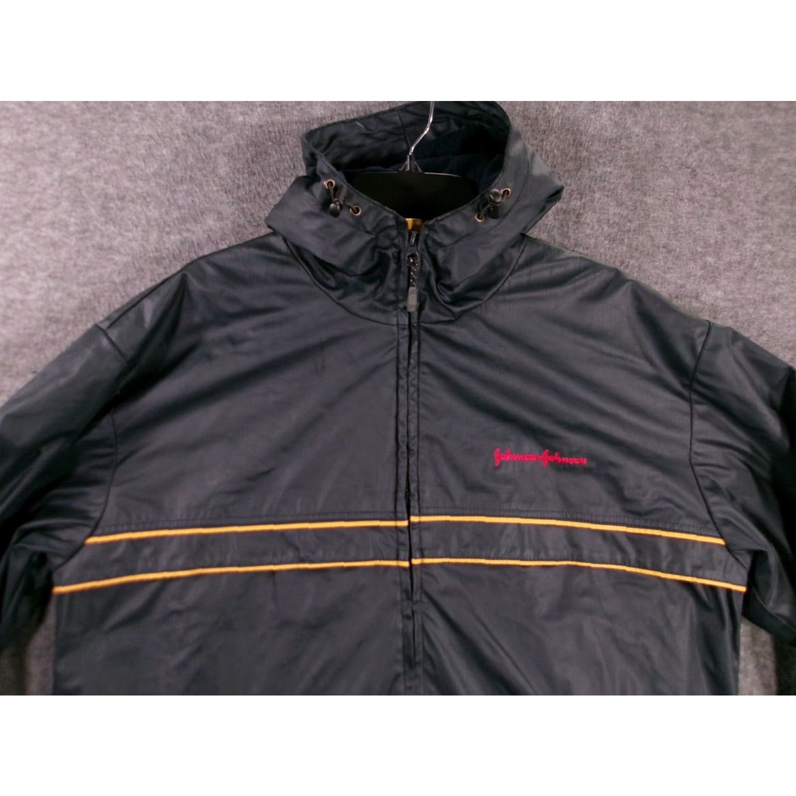 Vintage Johnson Johnson Jacket Men Large Gray Wind Resistant Full Zip Employee Work Size US L / EU 52-54 / 3 - 2 Thumbnail