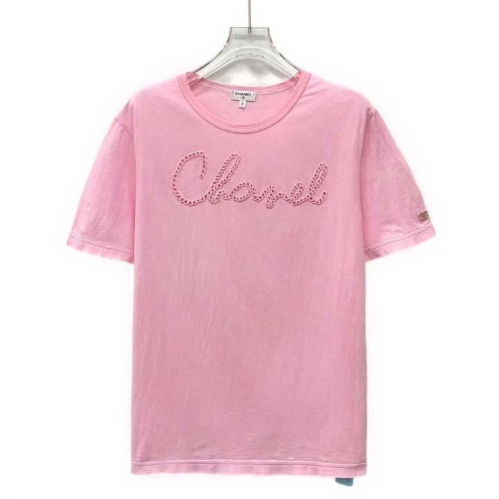 Chanel Chanel Roof Series Pink Logo T-shirt Size S / US 4 / IT 40 - 1 Thumbnail