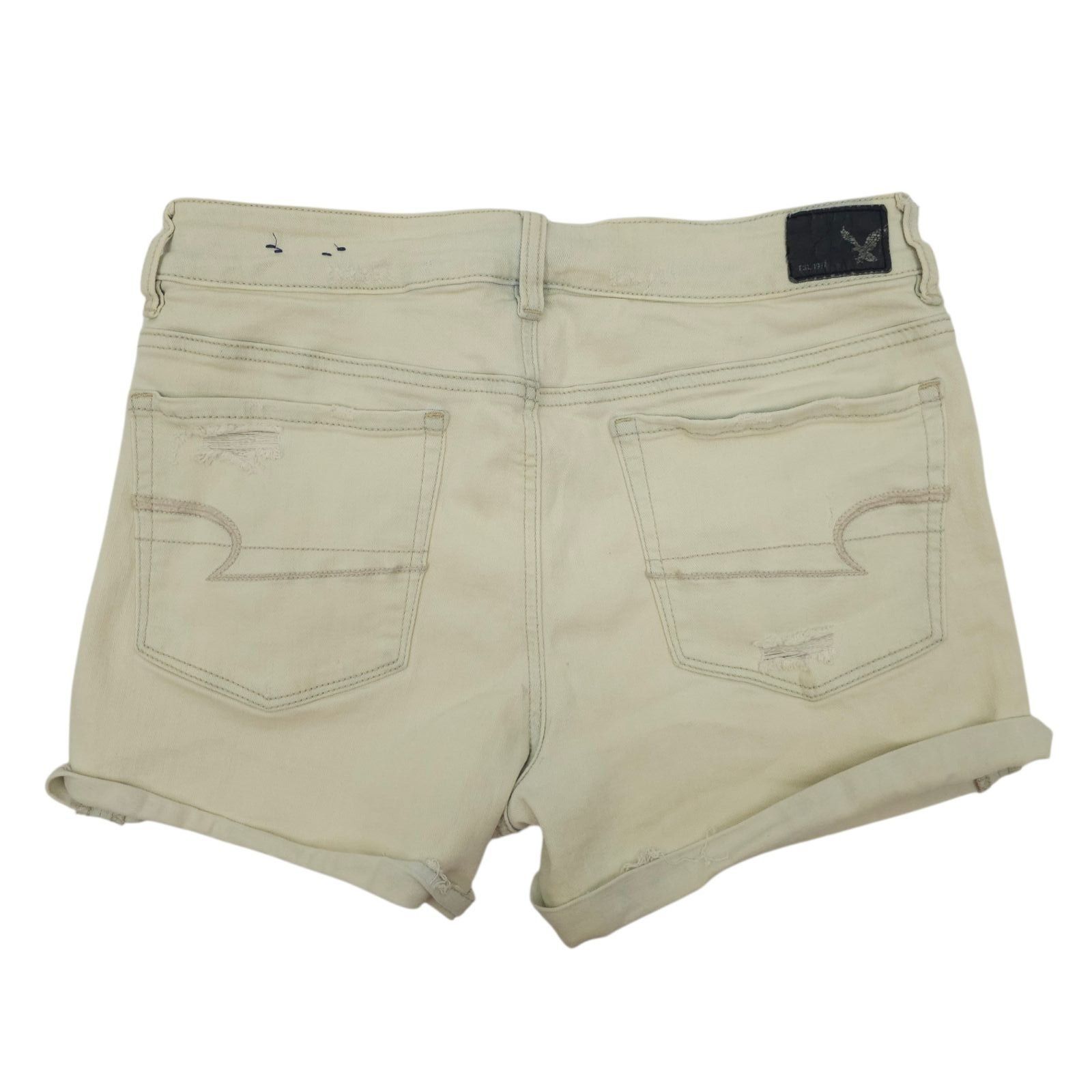 American Eagle Outfitters American Eagle Super Stretch Hi-Rise Shortie 12 Bleached Size 34" / US 12 / IT 48 - 2 Thumbnail