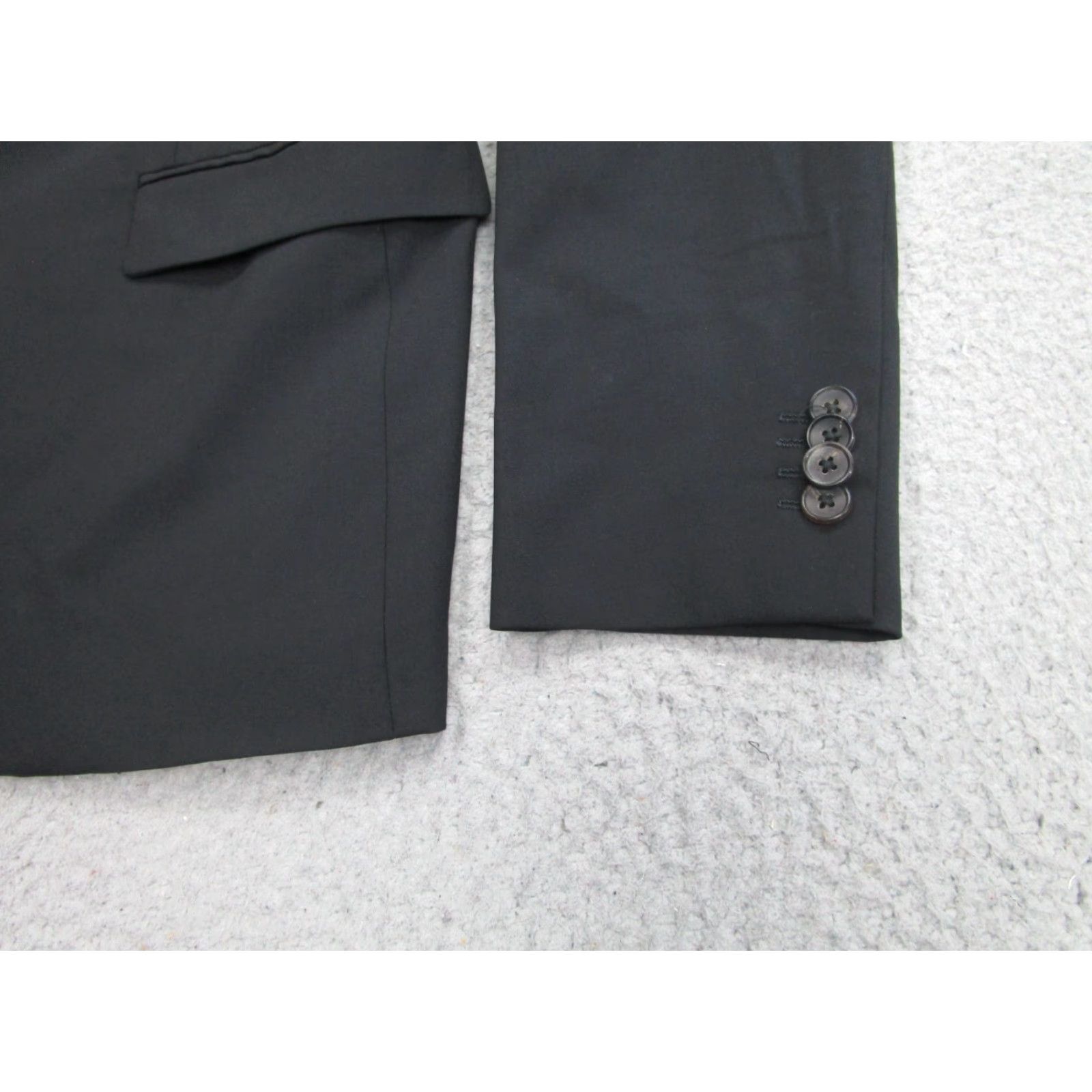 Theory Theory Blazer Mens 40 Black Wool Slim Sport Coat Notch Lapel Front Two-Button Single-Breasted Regular Coat Size 40R - 3 Thumbnail