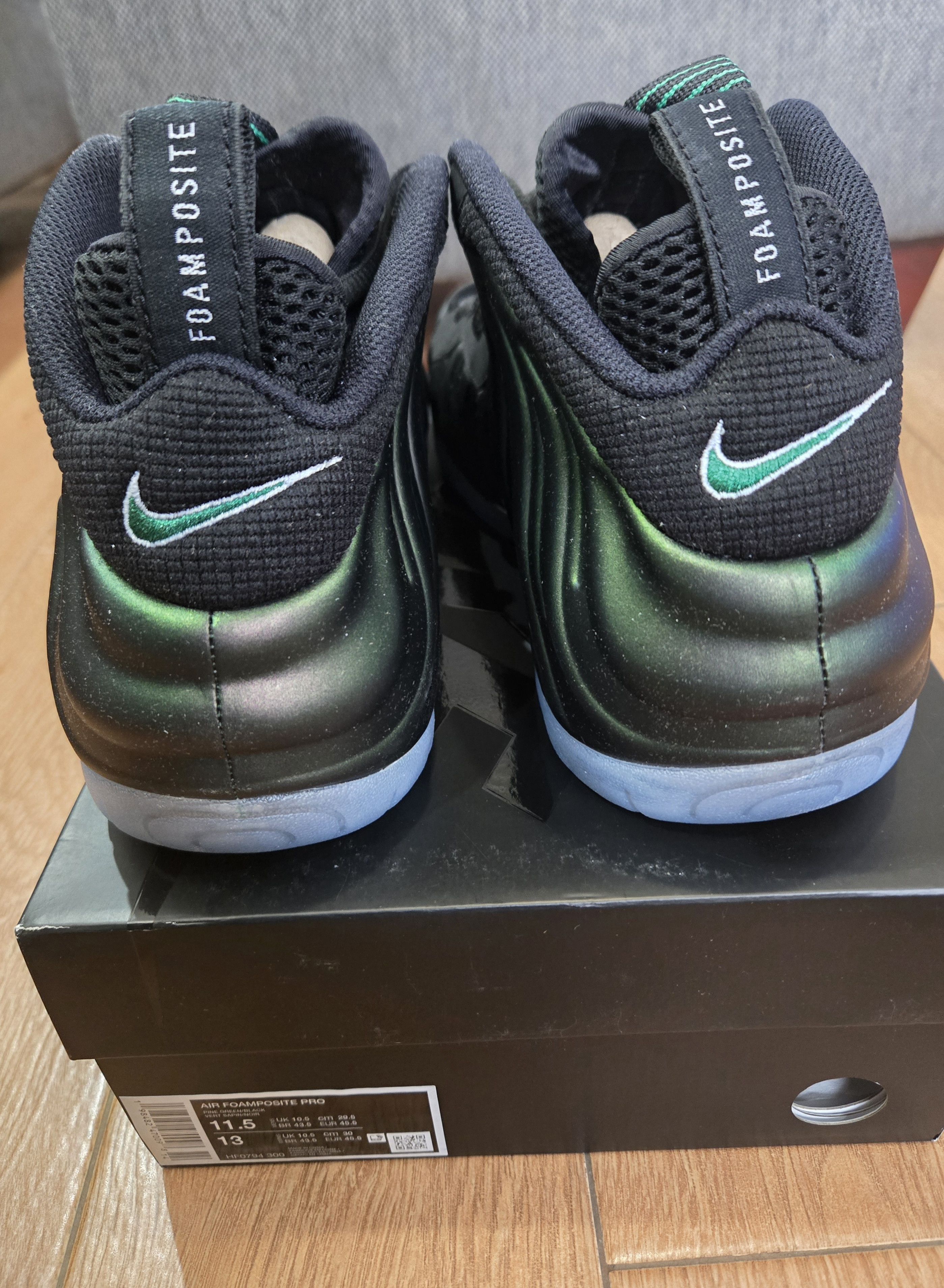 Nike Nike Air Foamposite Pro Pine Green Size US 11.5 / EU 44-45 - 5 Thumbnail