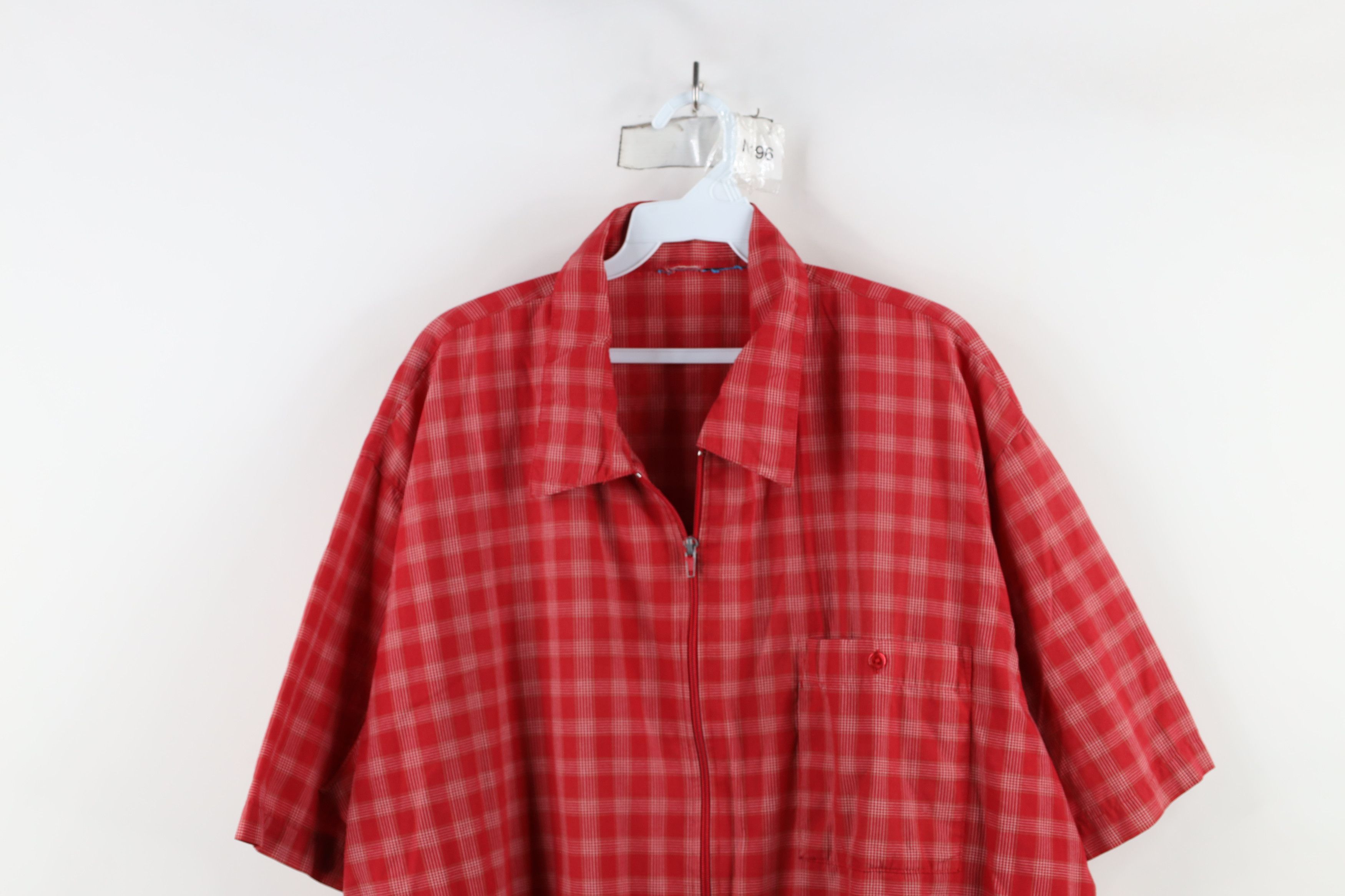 Vintage Vintage 90s Streetwear Short Sleeve Collared Shirt Jacket Size US XXL / EU 58 / 5 - 2 Thumbnail