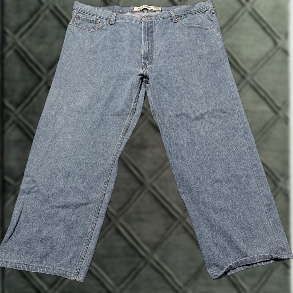 Levi's Levi’s 550 Jeans Men Blue Denim Straight Relaxed Fit Classic Zip Fly - 44x30 Size US 44 / EU 60 - 1 Thumbnail