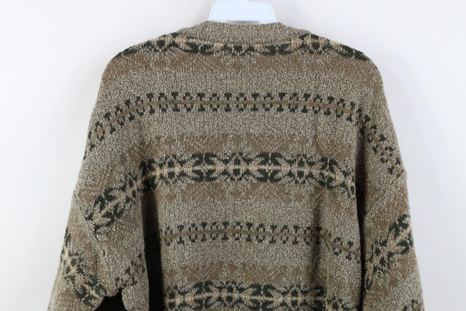 Vintage Vintage 90s Streetwear Southwestern Knit Crewneck Sweater Size US XL / EU 56 / 4 - 9 Thumbnail