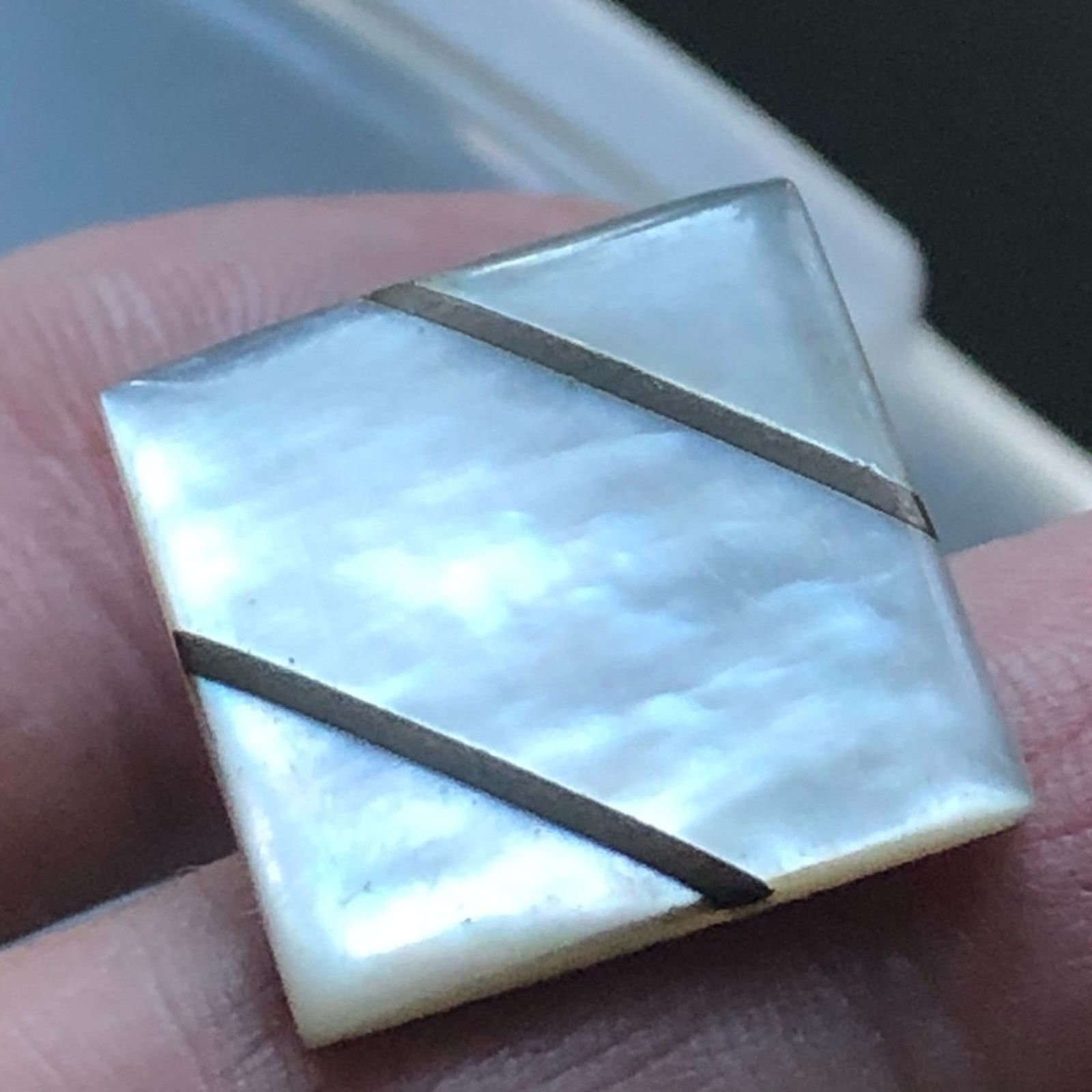Vintage Vintage men’s square mother of pearl cuff links Size ONE SIZE - 3 Thumbnail