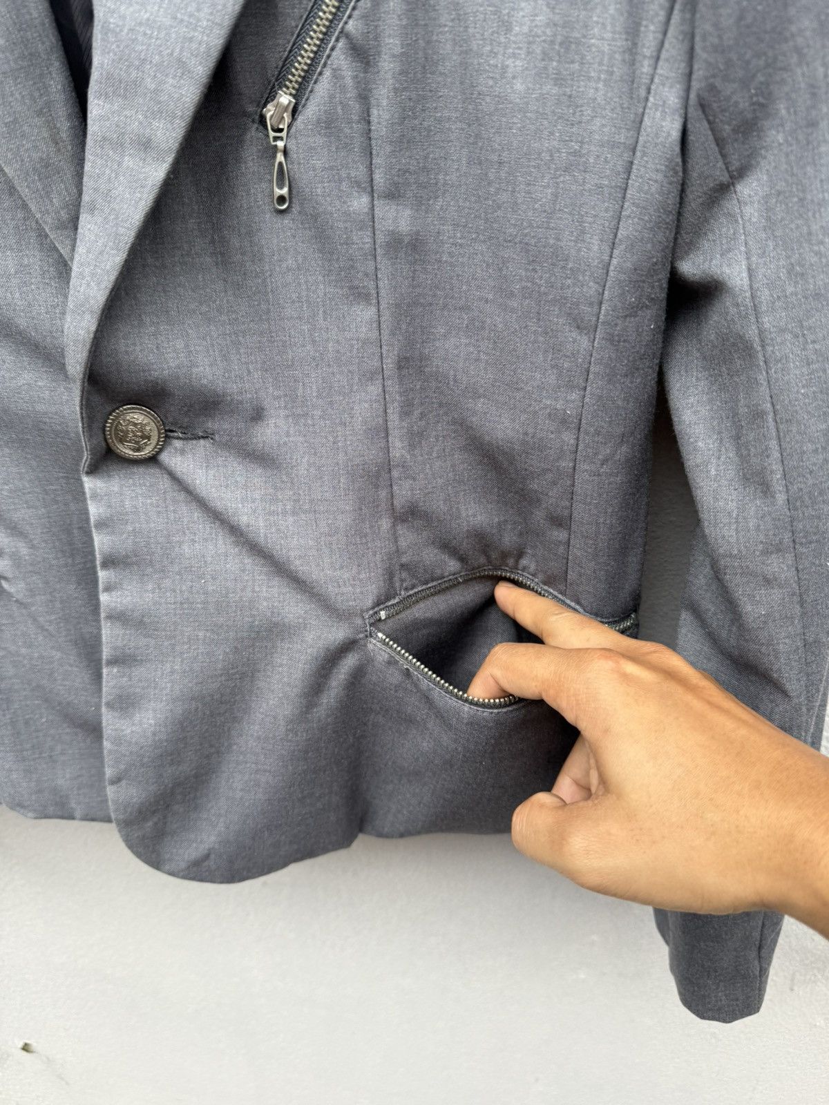 Japanese Brand × Seditionaries Semantic Design Rugged Style Multi Zipped Blazer Size M / US 6-8 / IT 42-44 - 8 Thumbnail