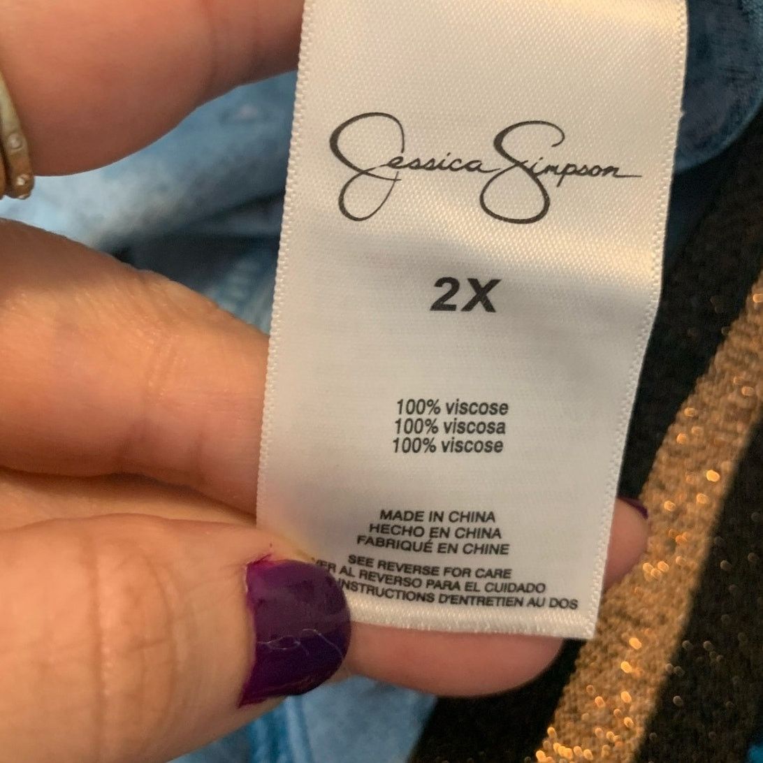 Jessica Simpson Jessica Simpson High Rise Elastic Waist Wide Pant size 2X Size 42" / US 20 - 5 Thumbnail
