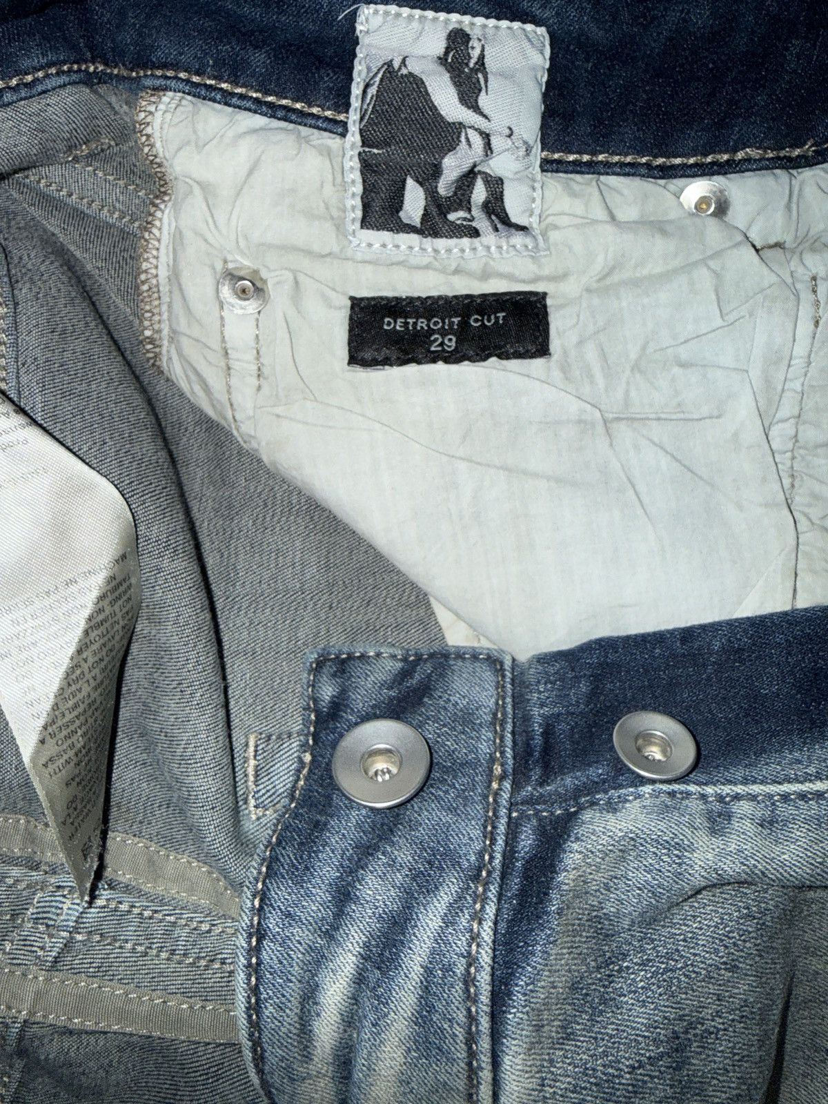 Rick Owens Drkshdw Rick Owens Detroit cut Size US 29 - 4 Thumbnail