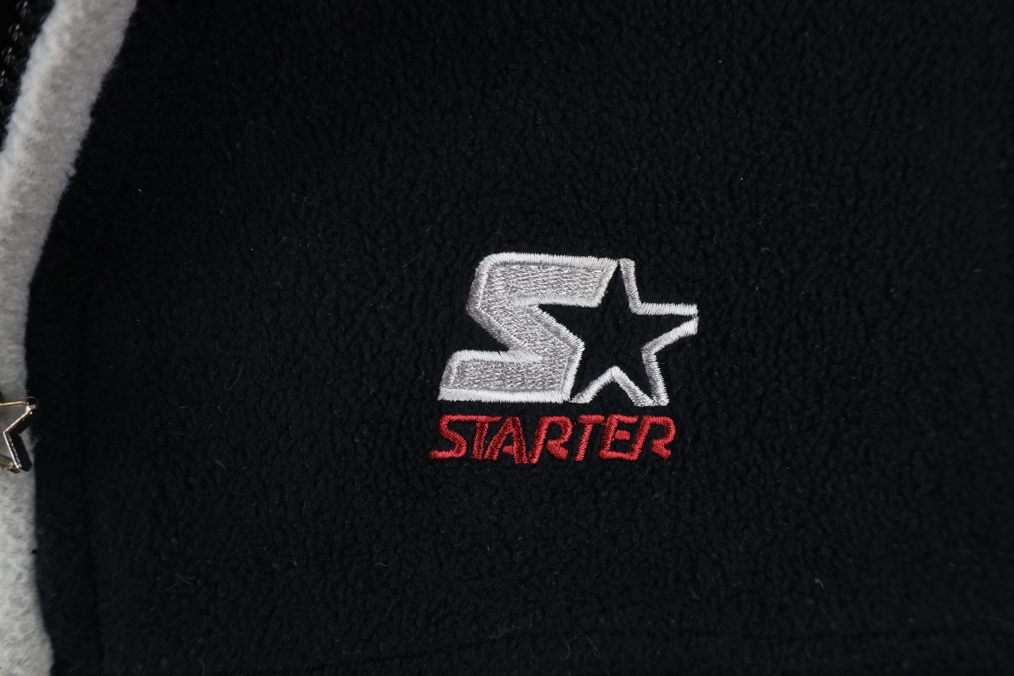 Starter × Vintage Vintage 90s Starter Spell Sleeveless Fleece Hoodie Jacket Size US L / EU 52-54 / 3 - 4 Thumbnail