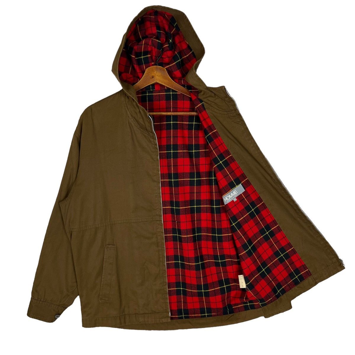 Comme des Garcons Homme 80’s Homme CDG Brown Hooded Jacket Size Medium Size US M / EU 48-50 / 2 - 4 Thumbnail