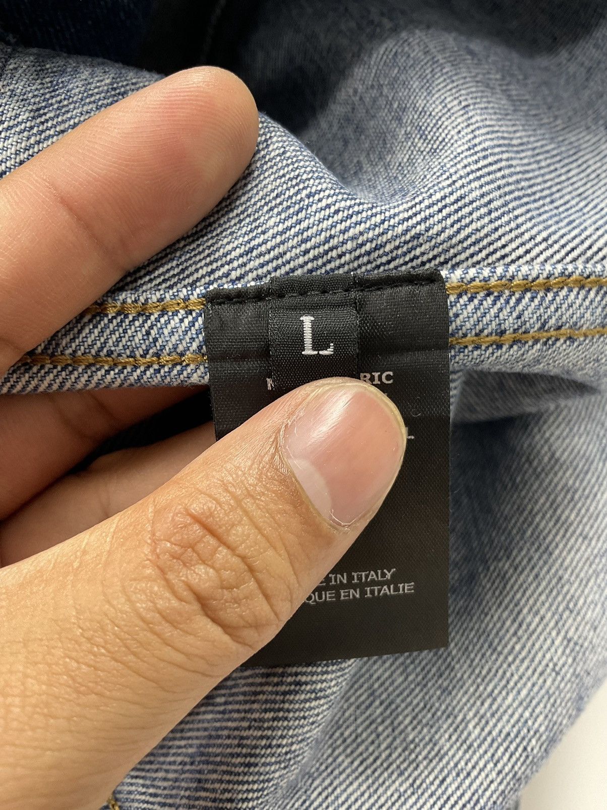 Vetements Vetements F/W'19 Error-Print Denim Jacket Size US L / EU 52-54 / 3 - 12 Thumbnail