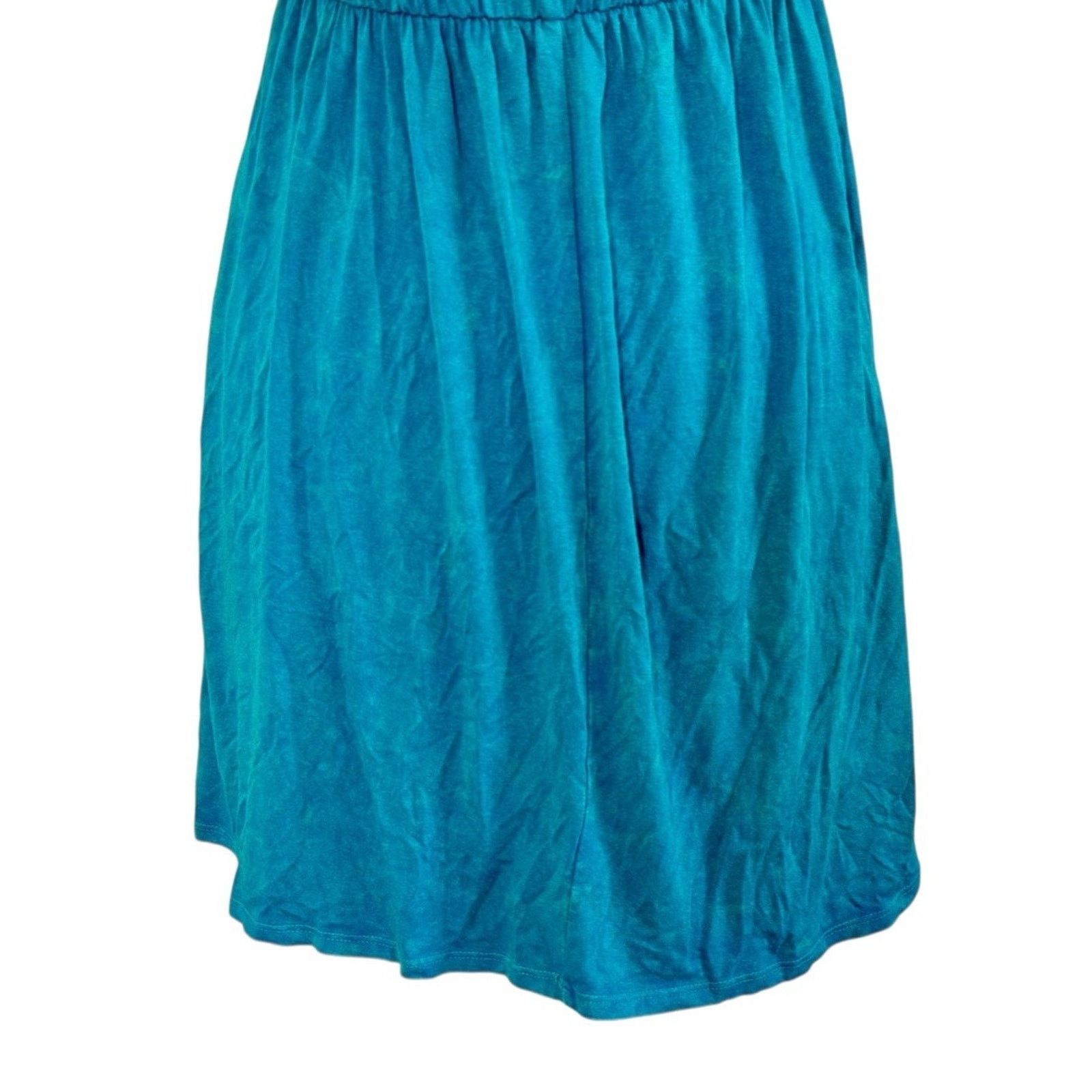Other VTG T PARTY 90s Y2K Turquoise Fringe Mini Strapless Dress Size L / US 10 / IT 46 - 10 Thumbnail
