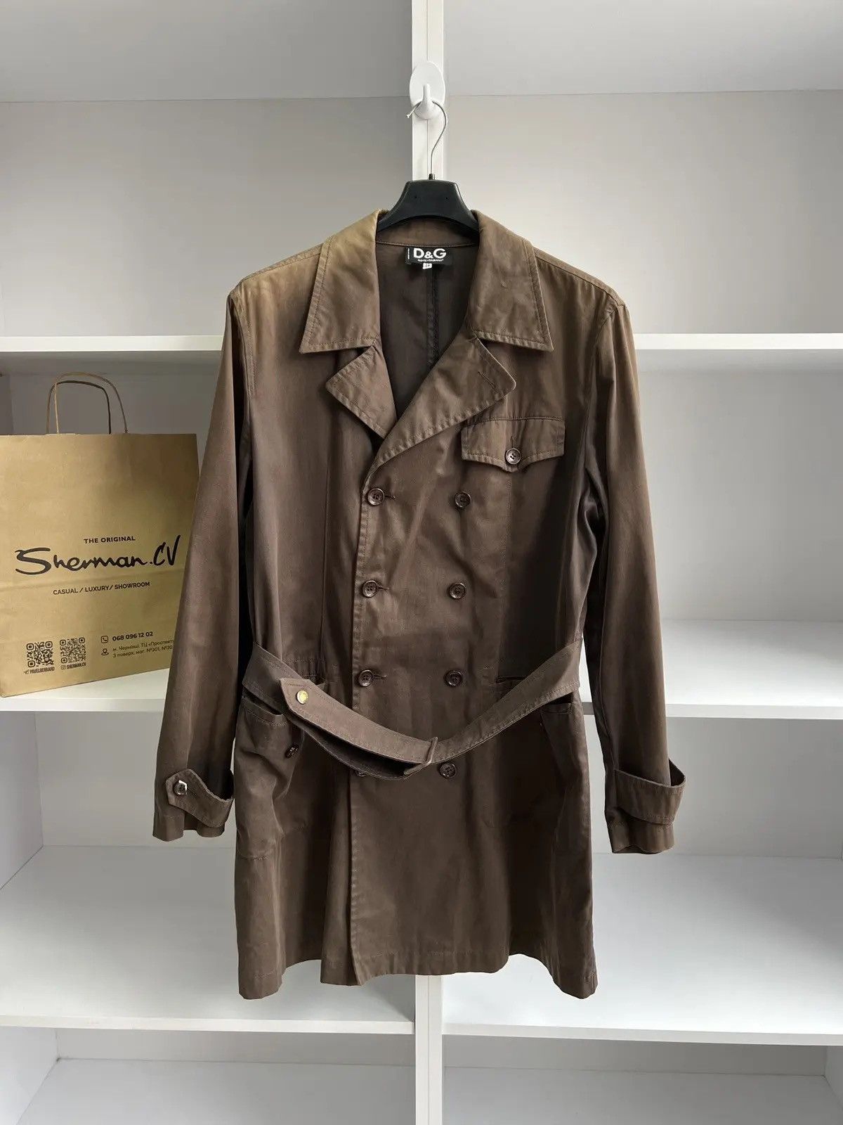 Dolce & Gabbana × Vintage Vintage Dolce Gabbana brown archival trench coat Size US M / EU 48-50 / 2 - 4 Thumbnail