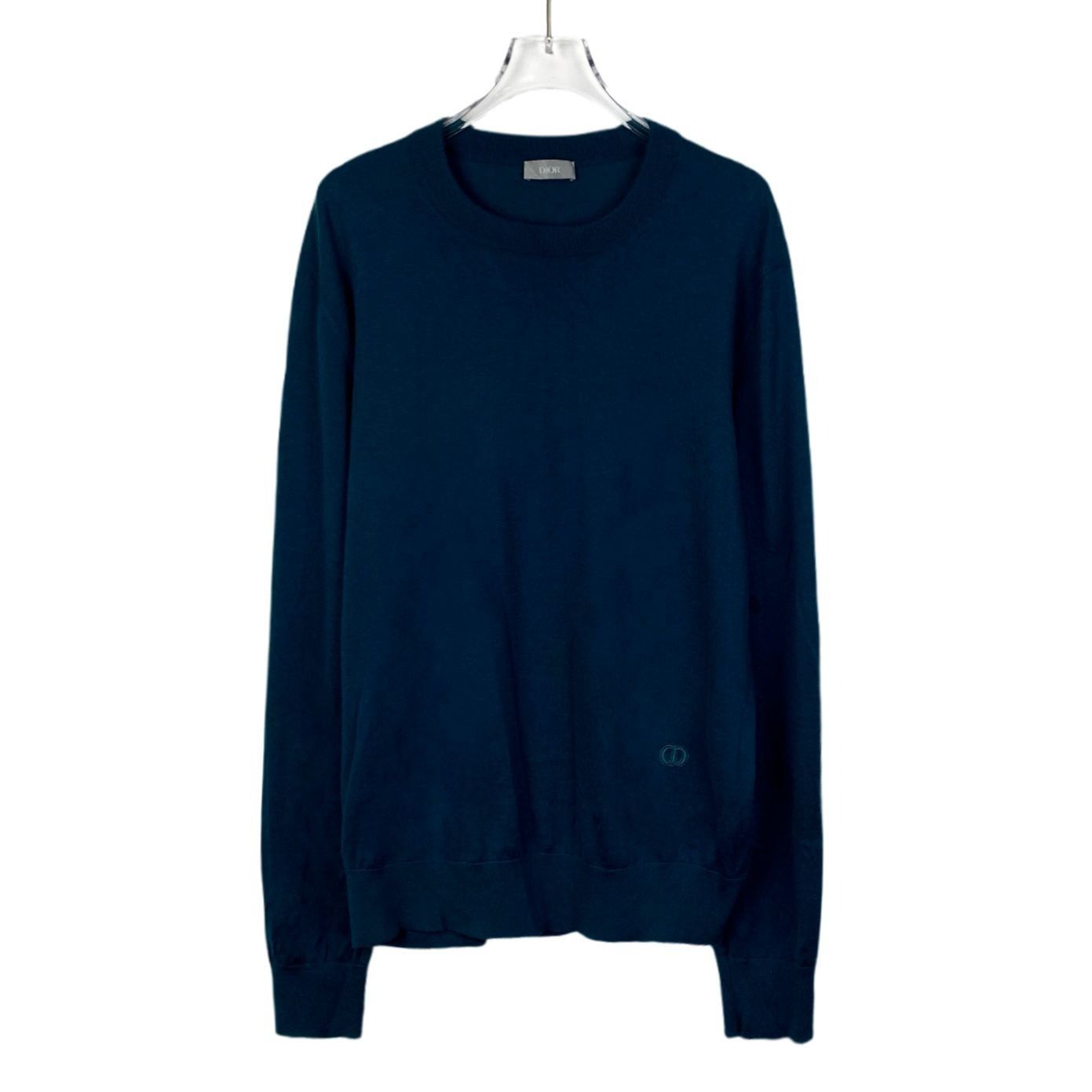 Dior Dior Deep Blue Cashmere Round-Neck Long-Sleeved Sweater XL L Size US XL / EU 56 / 4 - 1 Thumbnail
