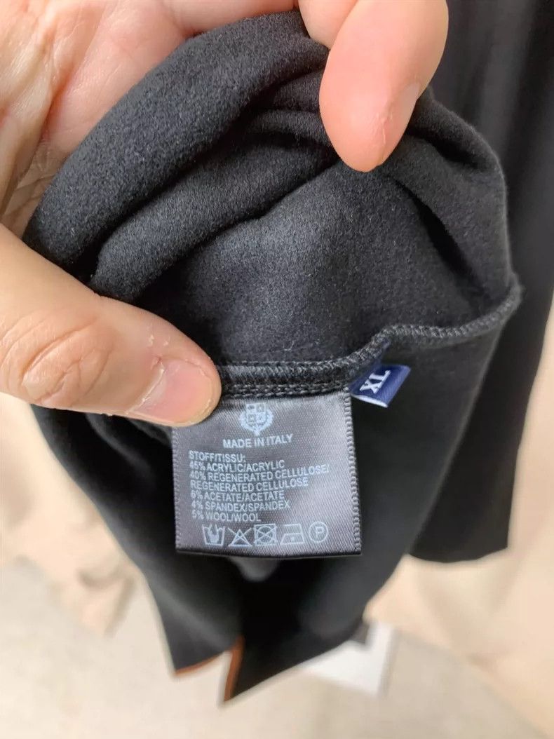 Loro Piana LORO PIANA Small half high collar bottom LP press worded w Size US XL / EU 56 / 4 - 3 Thumbnail
