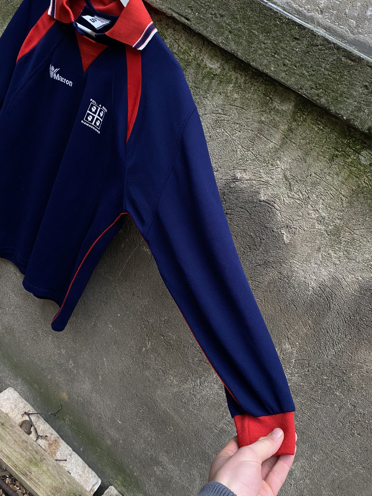 Macron × Vintage Vintage 90s Macron Pol Mori 20 Fabio Soccer Jersey Size US S / EU 44-46 / 1 - 11 Thumbnail