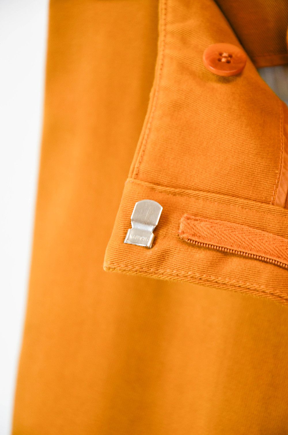 Prada Prada High-Rise Cotton Twill Orange Pants – Size 40IT Size 27" / US 4 / IT 40 - 8 Thumbnail