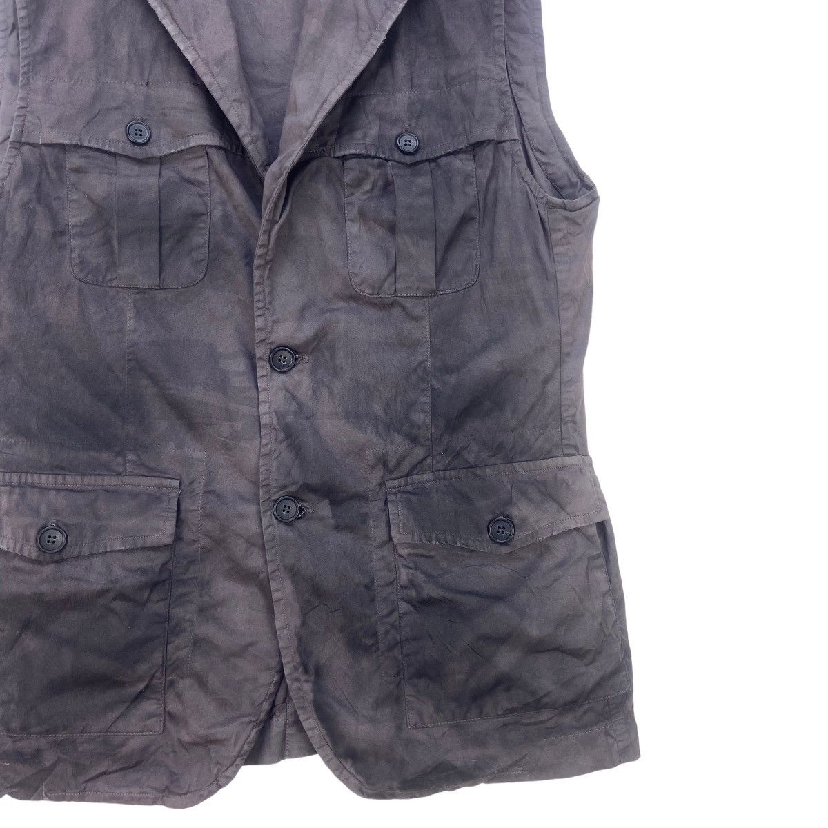 🔥Rare Emmegierrefashion Discoloured Style Sleeveless Jacket