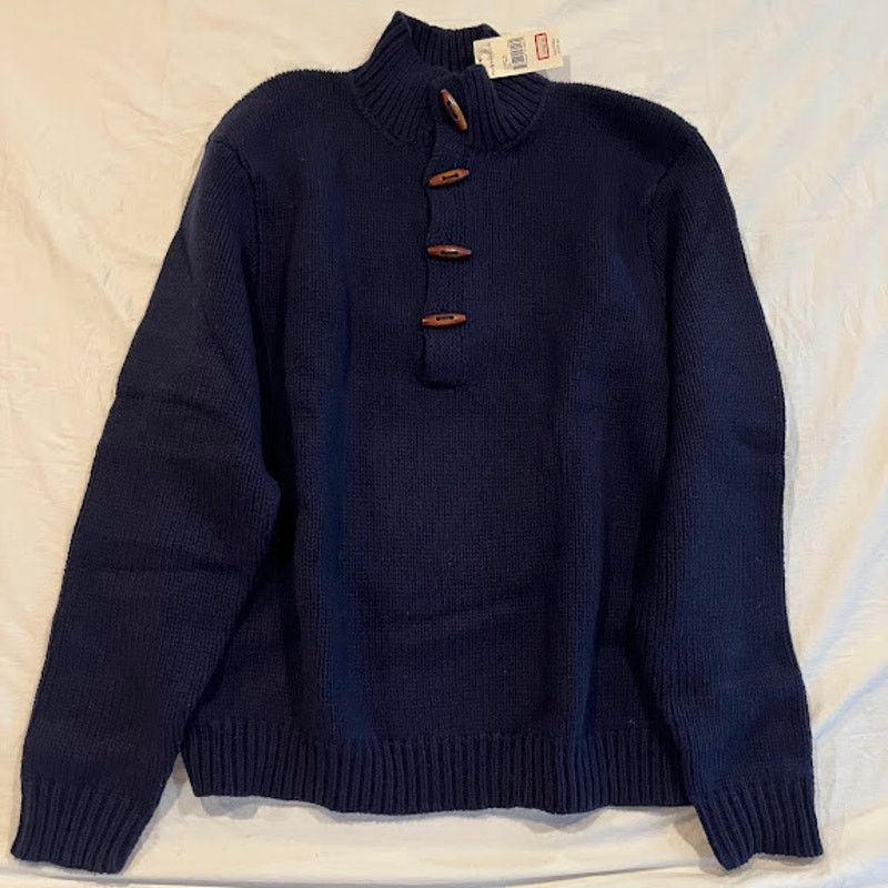 Polo Ralph Lauren NWT VTG NOS Polo Ralph Lauren Navy 4 Toggle Sweater Wool XXL Size US XXL / EU 58 / 5 - 4 Thumbnail