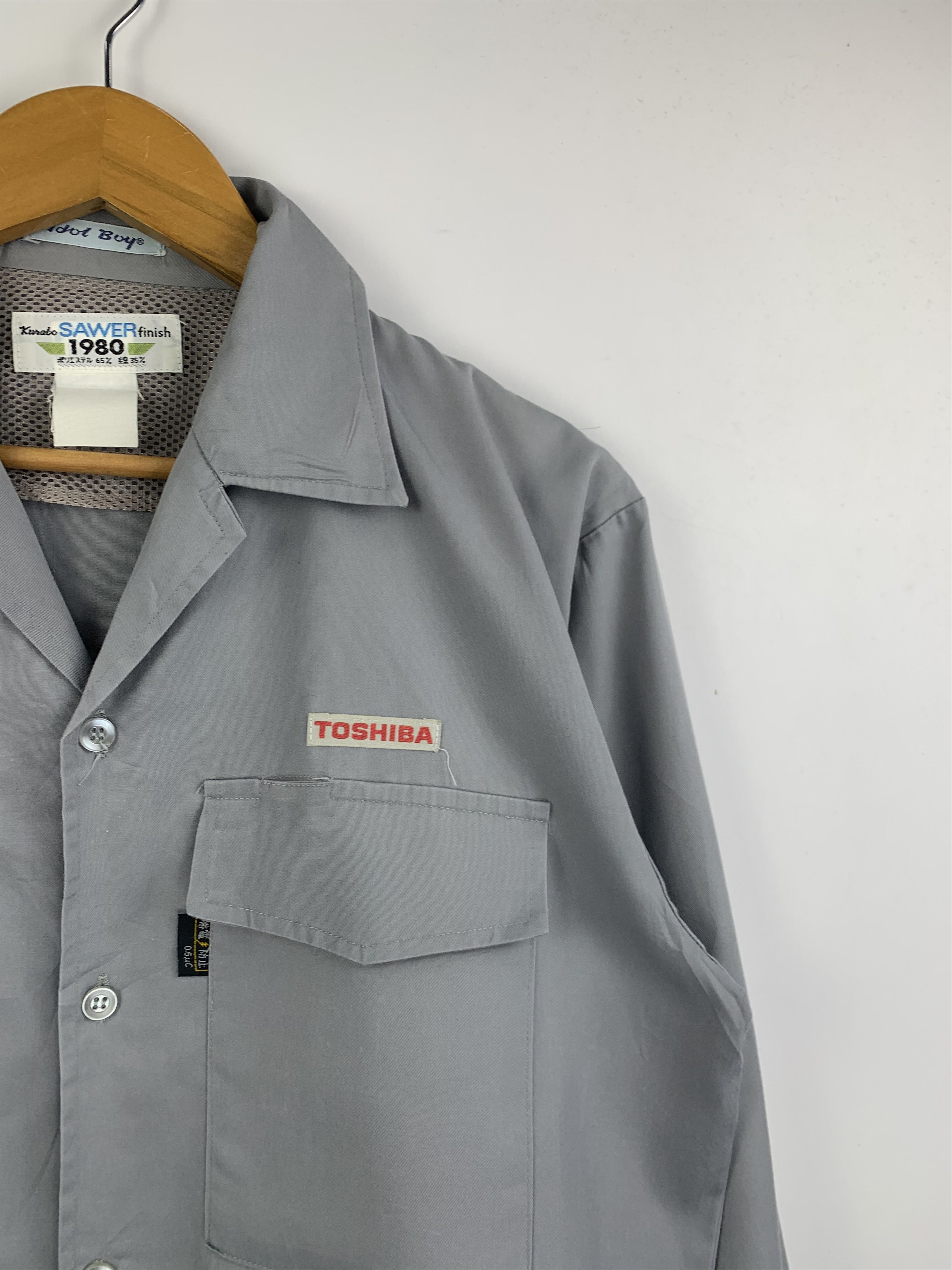 Vintage Vintage Toshiba Worker Denim worker Jacket J1603 Size US M / EU 48-50 / 2 - 7 Thumbnail