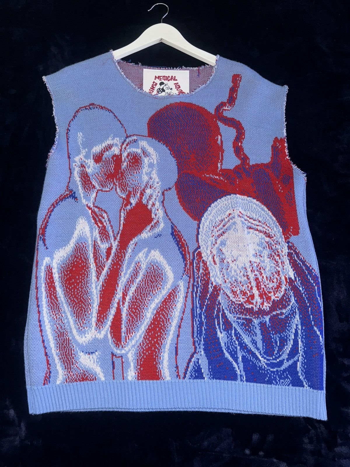Other Against Medical Advice Knit Vest Size US L / EU 52-54 / 3 - 3 Thumbnail