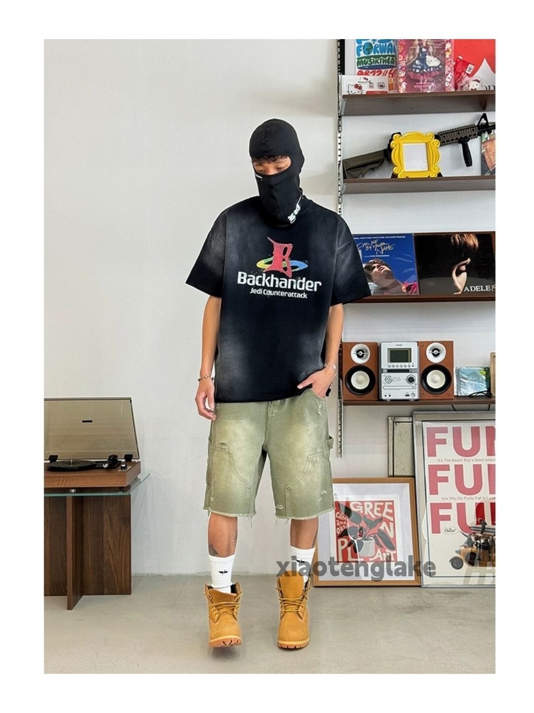 Vintage ltx vintage loose baggy ripped damaged carpenter shorts Size US 32 / EU 48 - 2 Thumbnail