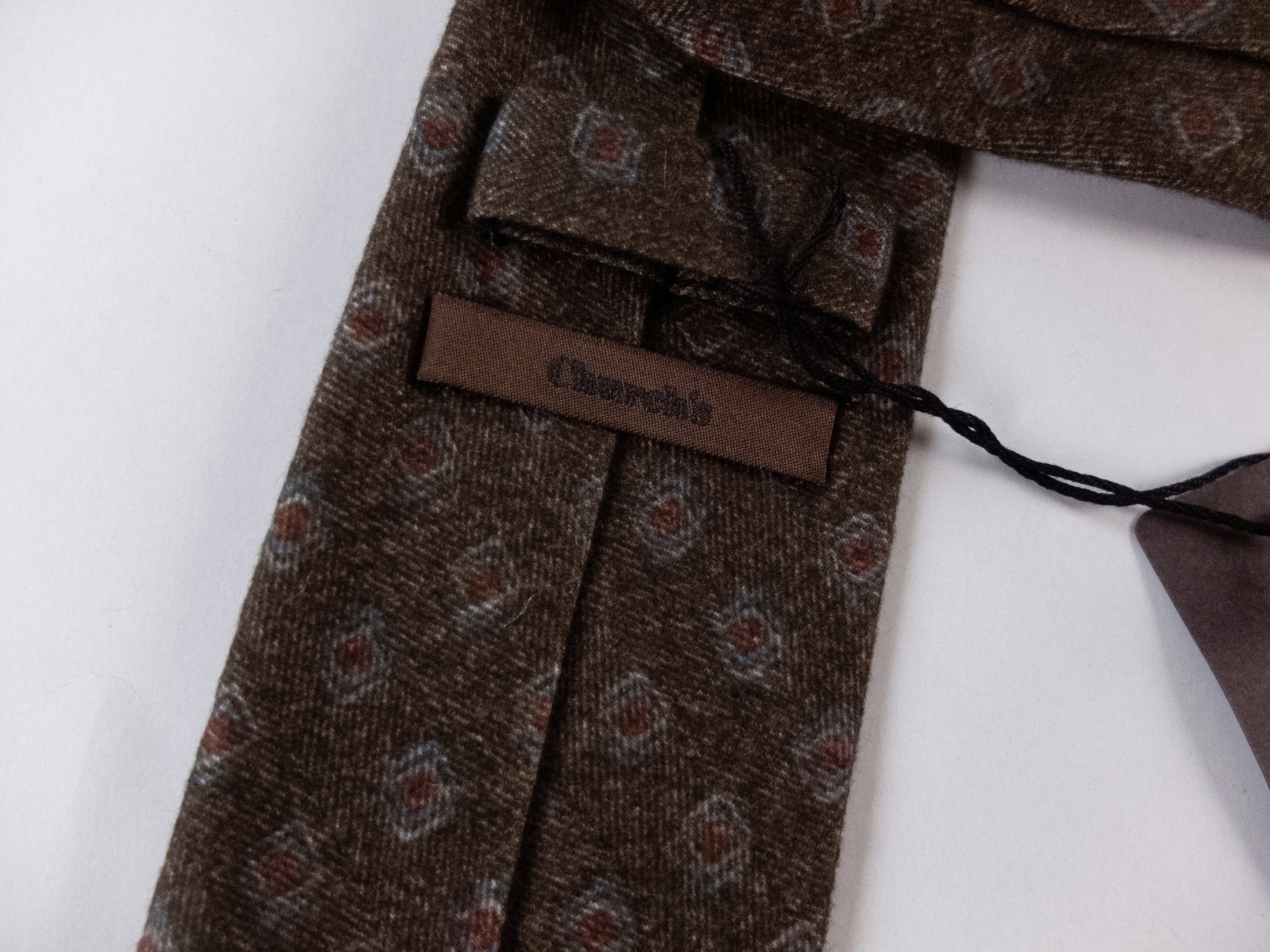 Church's CHURCH'S Churchs England brown cotton tie (feels wool) Size ONE SIZE - 4 Thumbnail