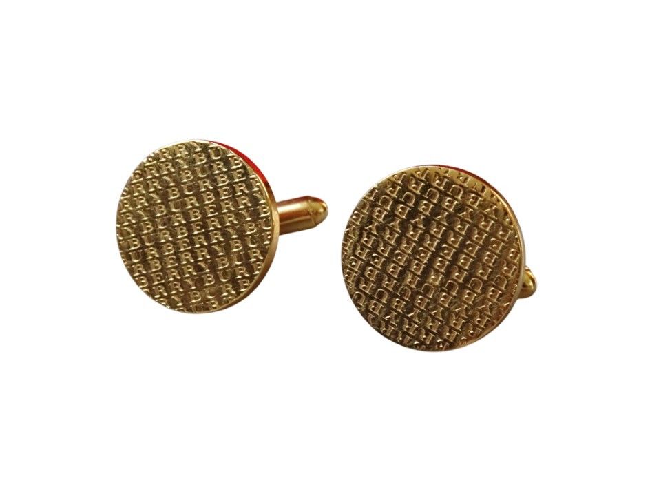 Burberry BURBERRY LOGO ENGRAVED CUFFLINKS Size ONE SIZE - 1 Thumbnail