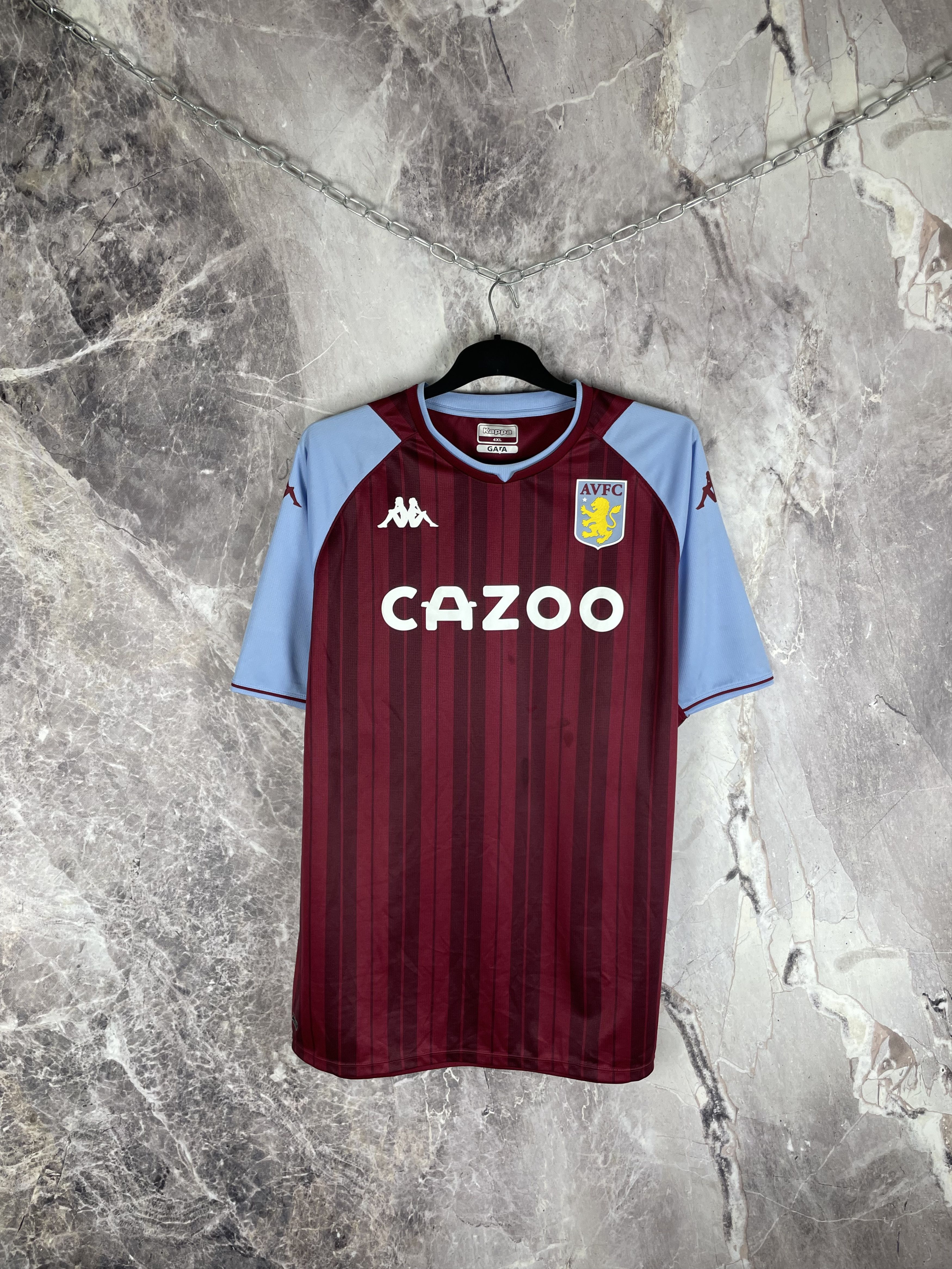Kappa Kappa Aston Villa FC AVFC 2020/21 Soccer Jersey Blokecore Size US XXL / EU 58 / 5 - 1 Thumbnail