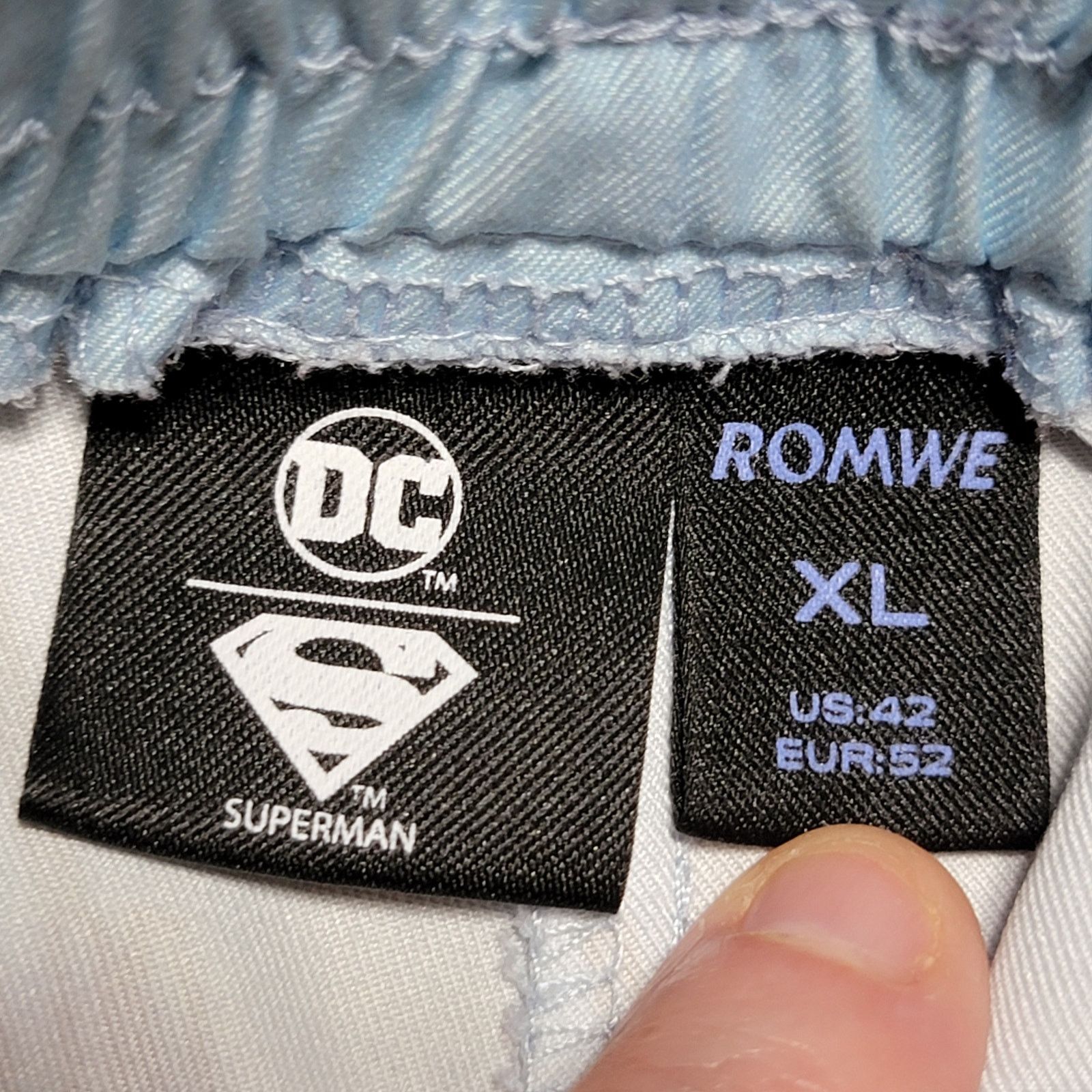 Other Romwe X DC Superman Pull-On Unisex Shorts - Size XL (42) Size US 30 / EU 46 - 3 Thumbnail