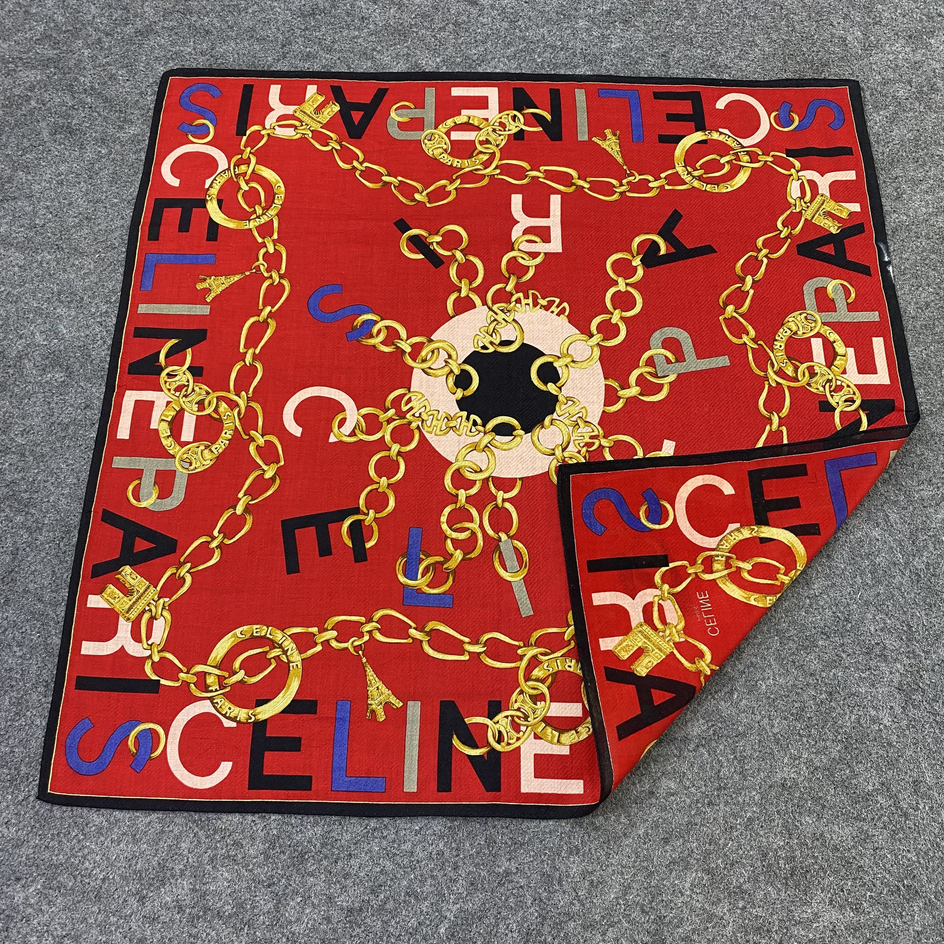 Celine Celine Handkerchief Neckerchief Bandana-B1824 Size ONE SIZE - 5 Thumbnail