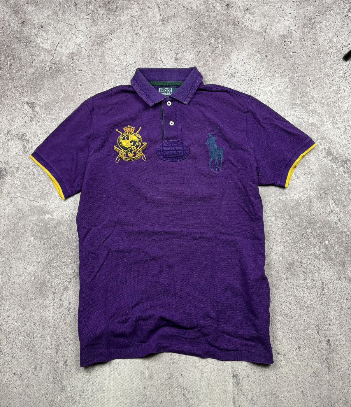 Vintage Purple Polo Ralph Lauren County Riders Rugby Shirt