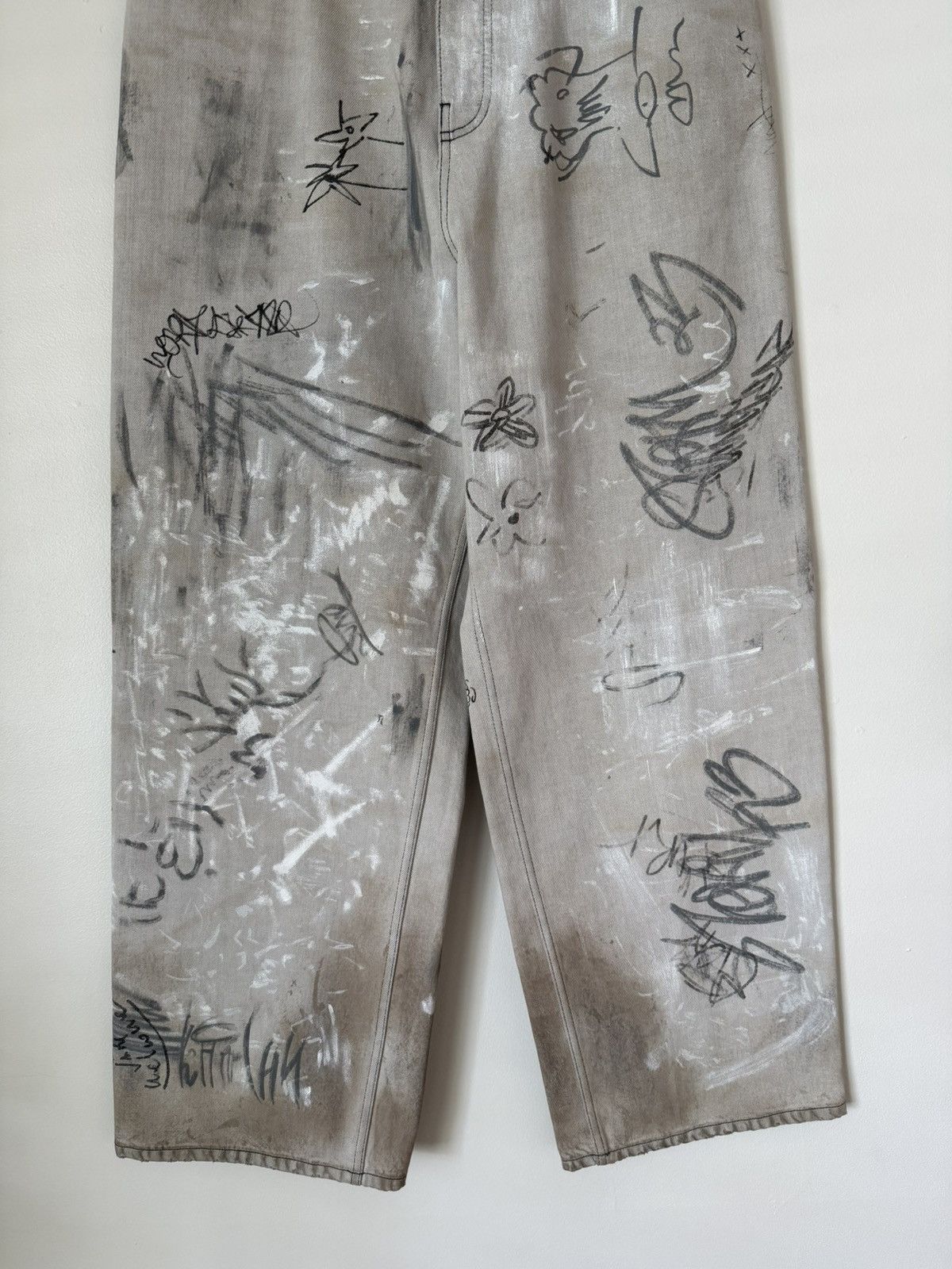 Balenciaga Balenciaga SS23 Graffiti Jeans Baggy Size US 32 / EU 48 - 3 Thumbnail