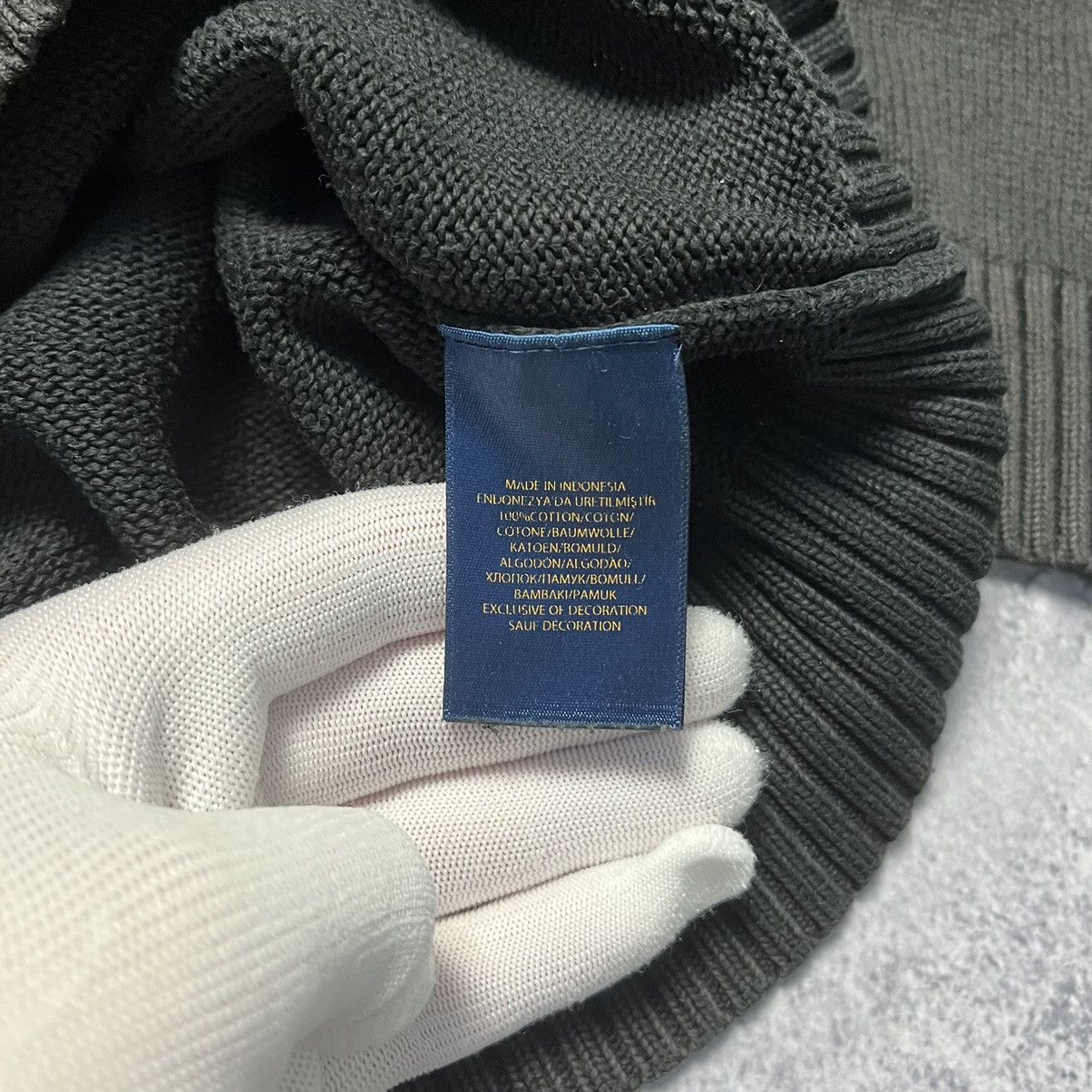 Polo Ralph Lauren × Vintage Vintage Polo Ralph Lauren Faded Sweater Streetwear Y2K Size US L / EU 52-54 / 3 - 5 Thumbnail