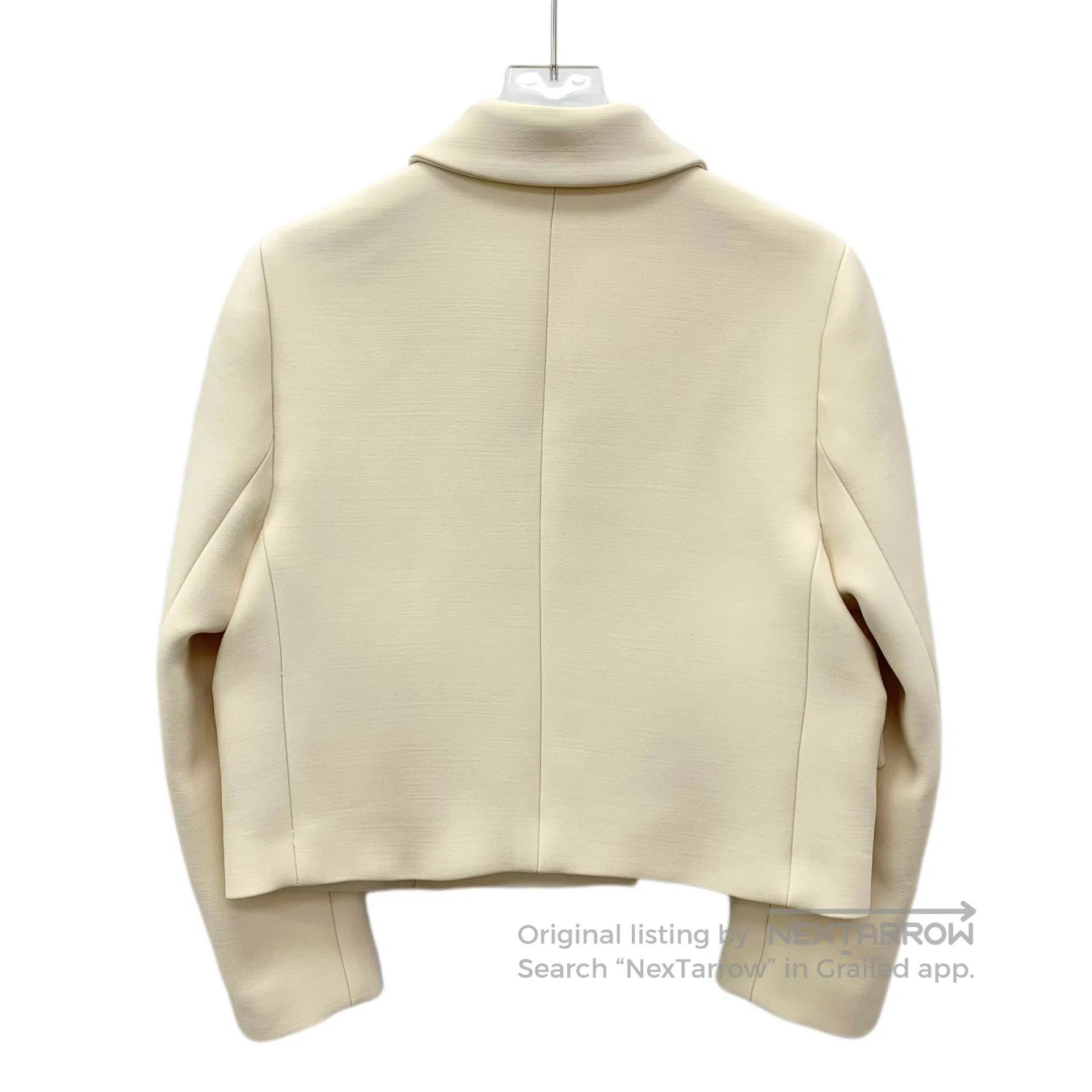 Dior Dior Beige Wool Lapel Double-breasted Long Sleeve Blazer J Size M / US 6-8 / IT 42-44 - 2 Thumbnail