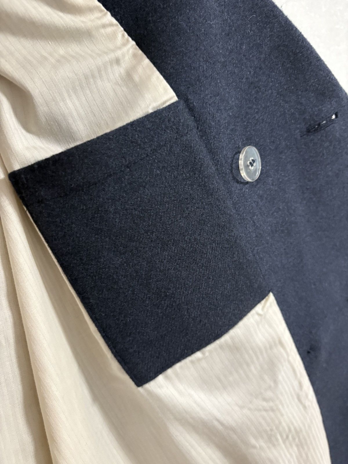 Folk Folk Double-breasted Pea Coat Dark Blue Sz: 3/M Front Pocket Size US M / EU 48-50 / 2 - 10 Thumbnail