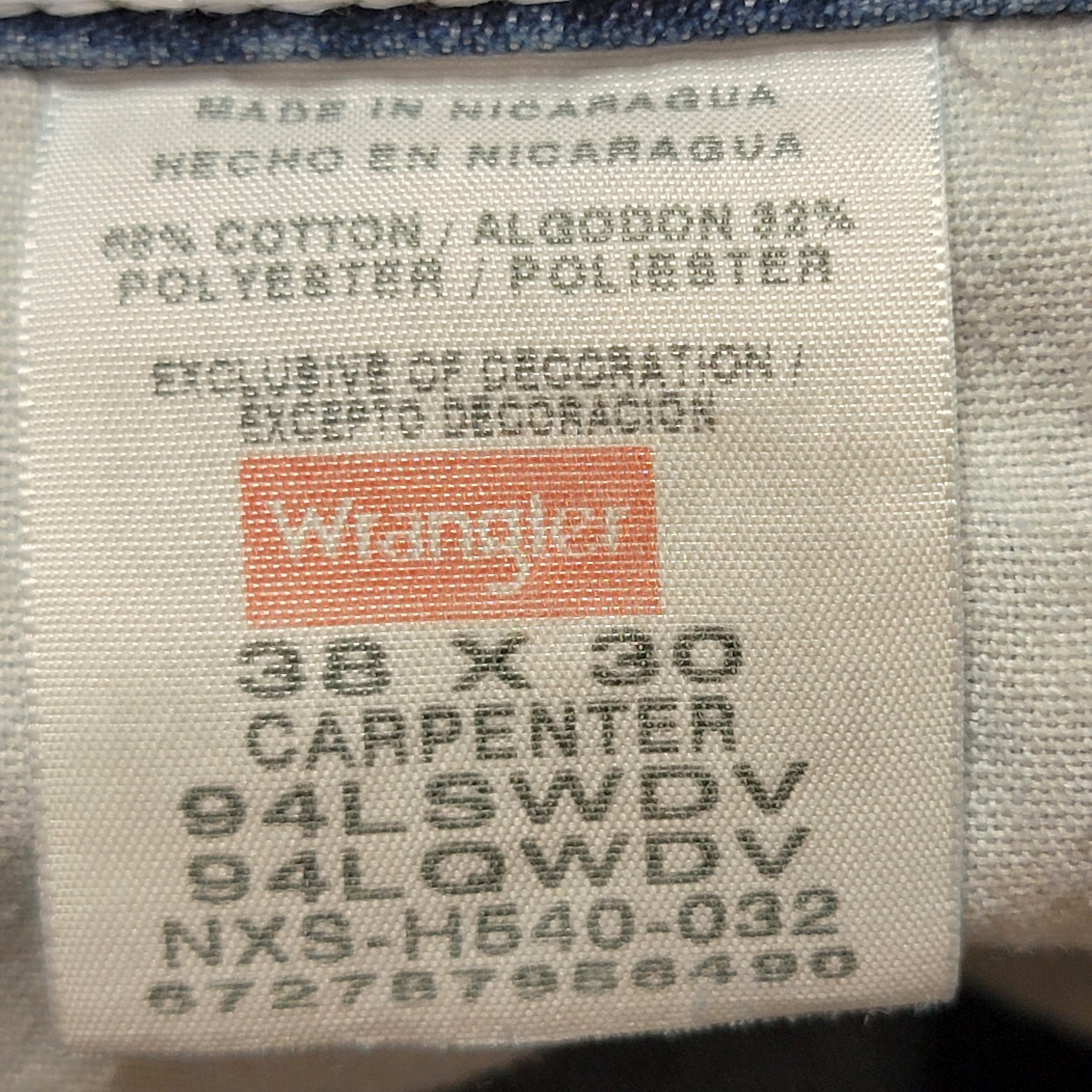Wrangler Wrangler Denim Carpenter Jeans - Size 38 X 30 Size US 38 / EU 54 - 6 Thumbnail