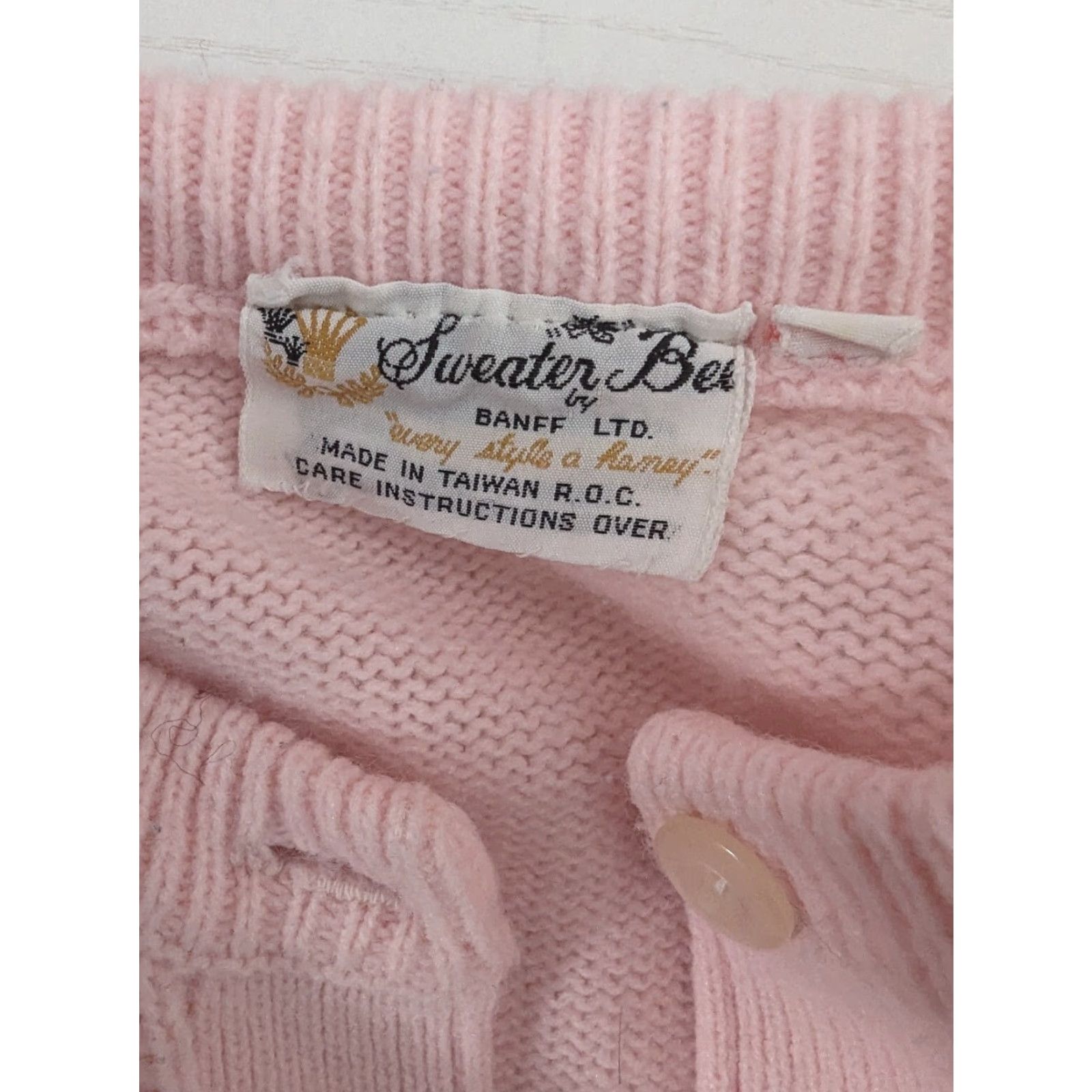 Pinko VINTAGE 80s Pink Cable Knit Cardigan Sweater Women’s Medium S12 Cottagecore Women Cardigan Pink 80s Vintage Size M / US 6-8 / IT 42-44 - 4 Thumbnail