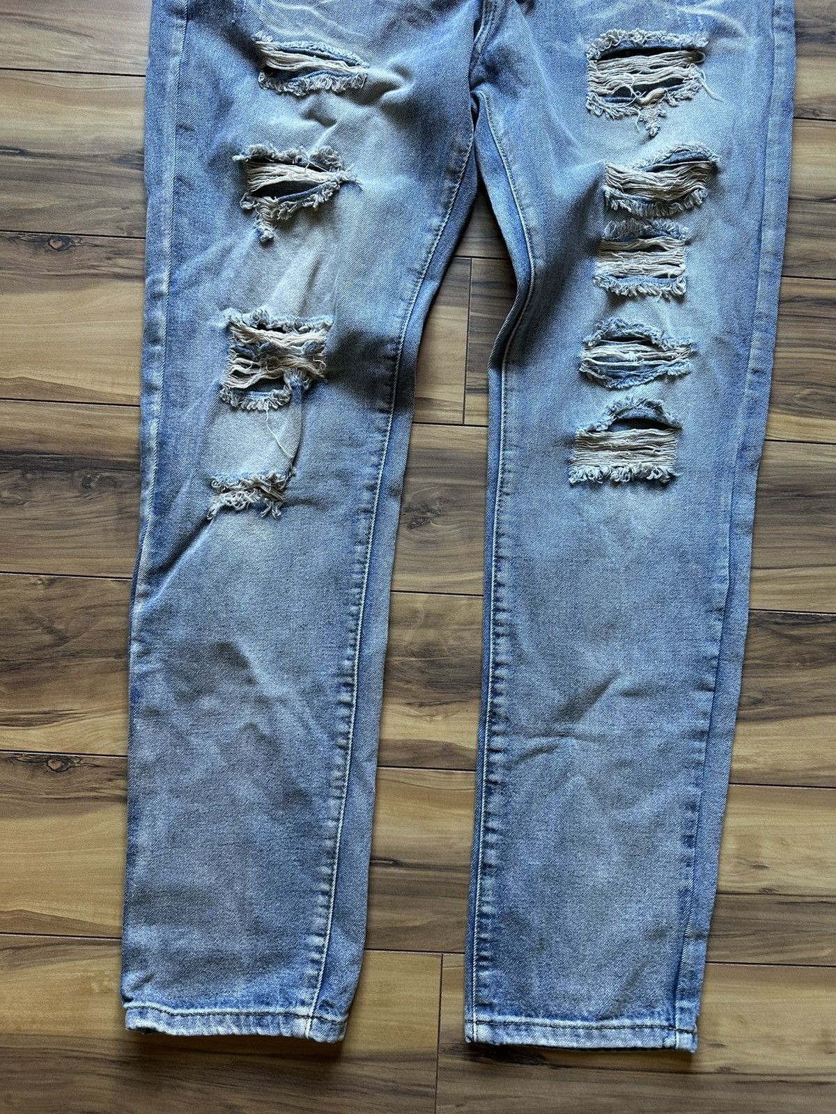 Vintage Distressed Blue Jeans for Men Size US 36 / EU 52 - 2 Thumbnail