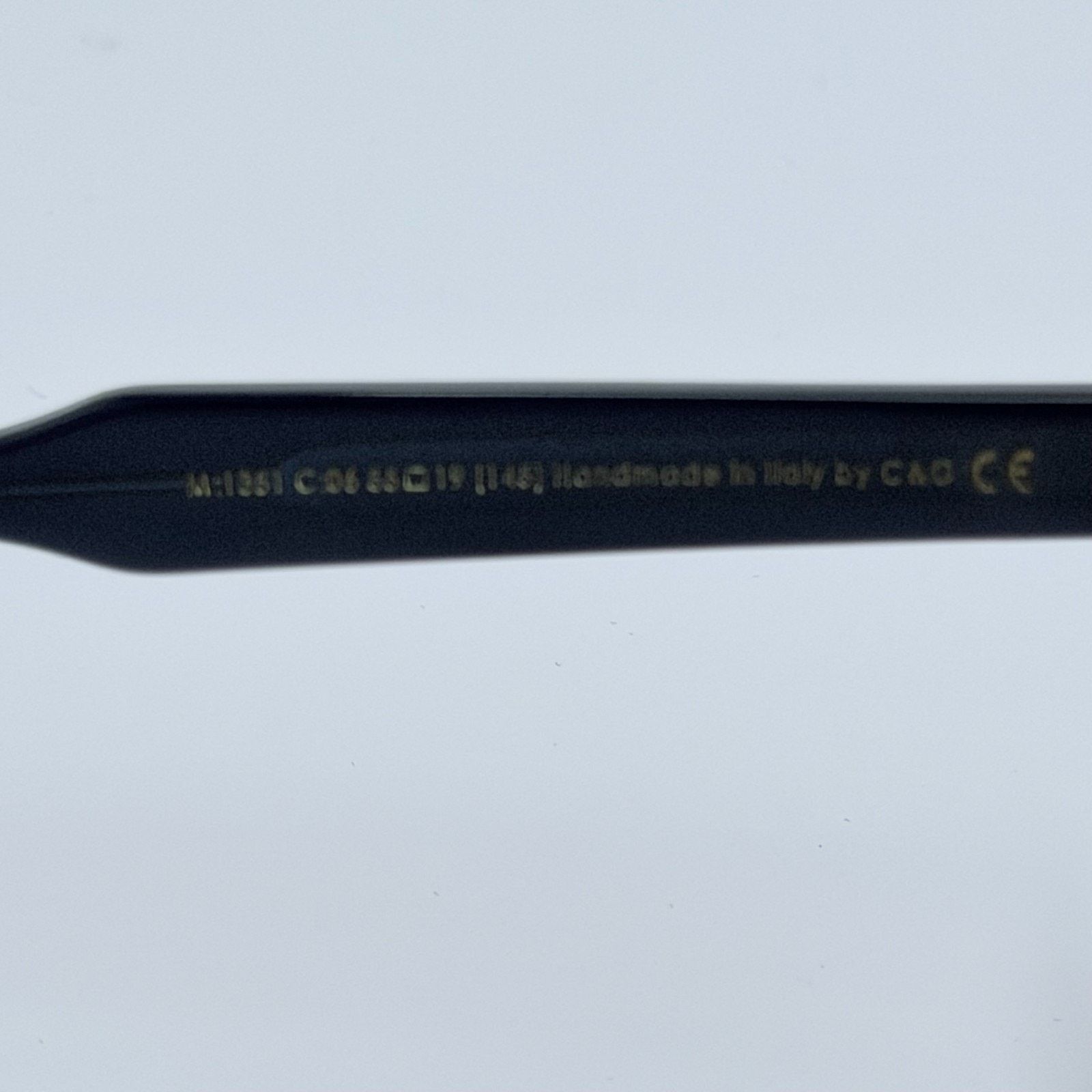 Cutler and Gross NEW Cutler and Gross 1351 06 Black Gold Cat Eye Sunglasses Size ONE SIZE - 6 Thumbnail