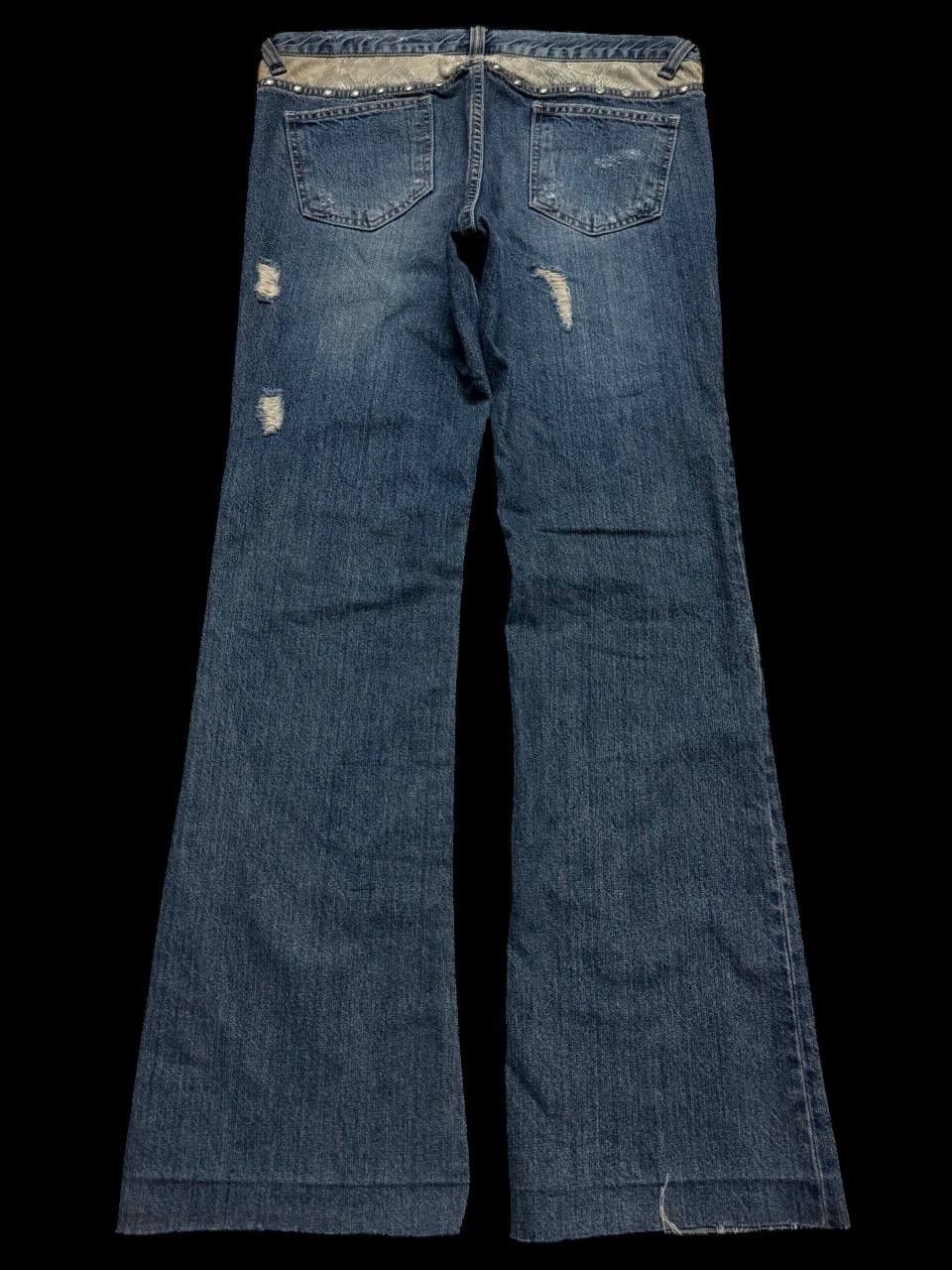 Other FLARE Japanese Rare Distress Snake Skin Studded Insane Jean Size US 32 / EU 48 - 16 Thumbnail