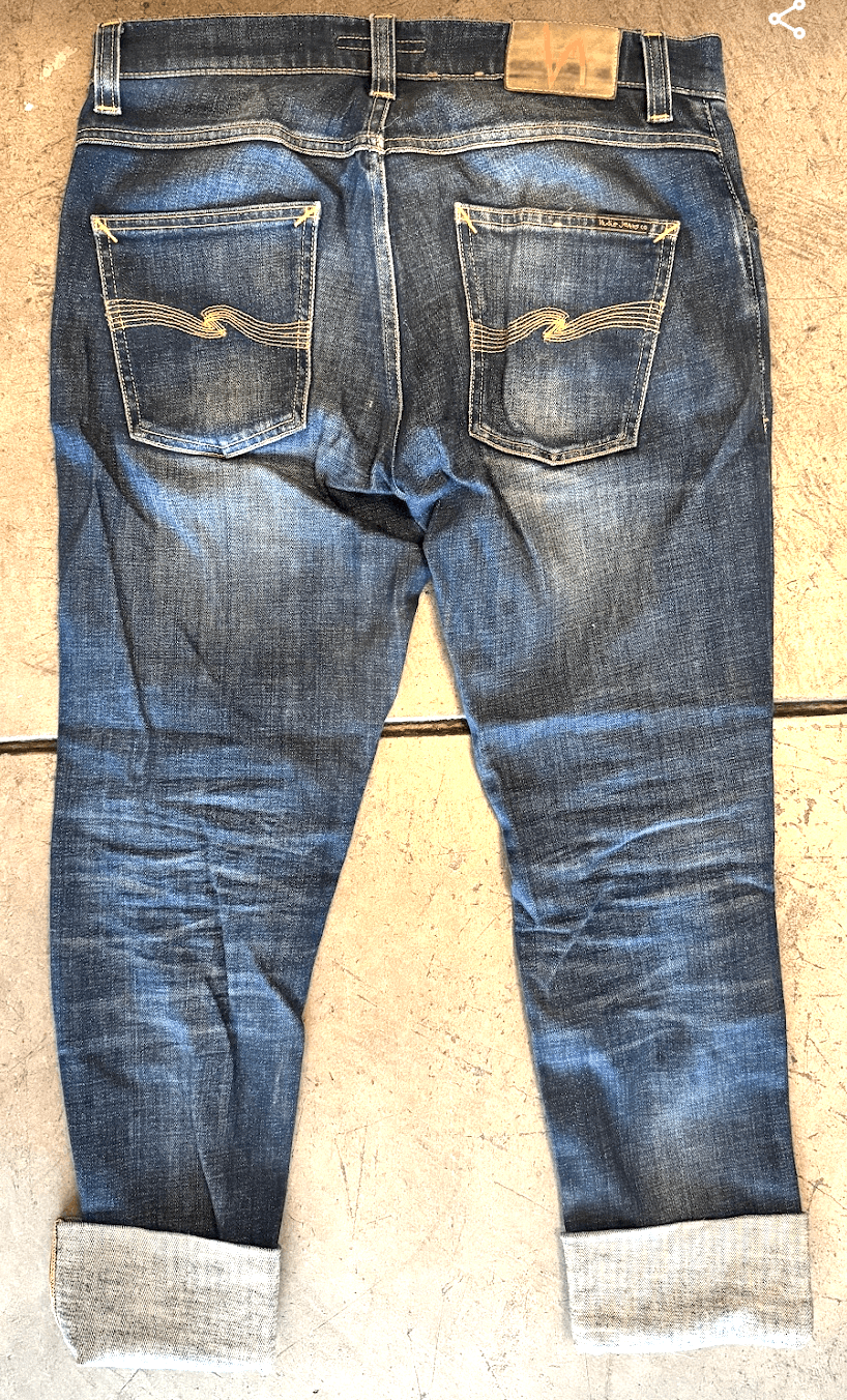 Nudie Jeans Nudie Jeans Button Fly Grim Tim Revelation Blue 30/32 Size US 30 / EU 46 - 5 Thumbnail