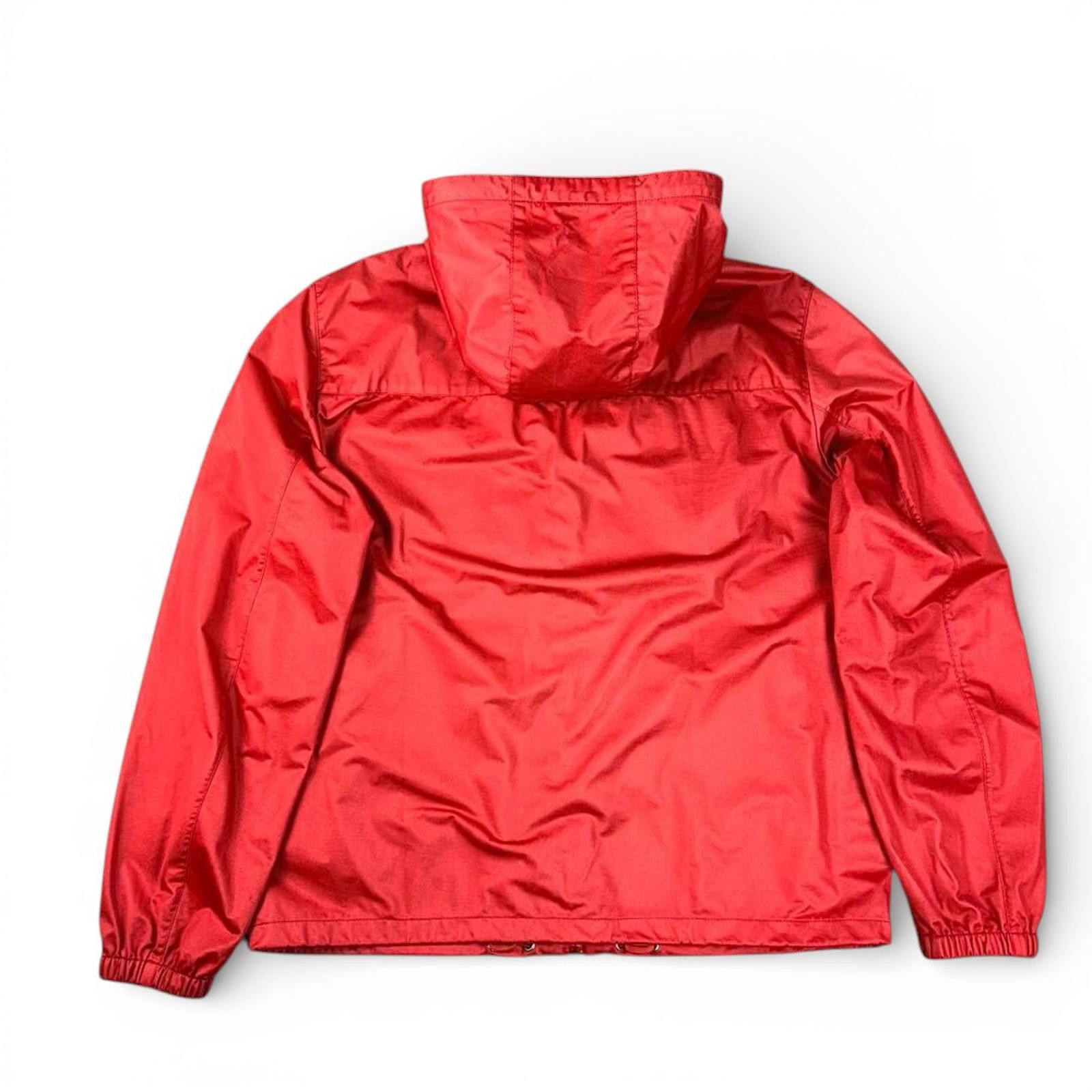 Prada Prada - Men's Red Windbreaker Jacket with Hood Size US L / EU 52-54 / 3 - 4 Thumbnail