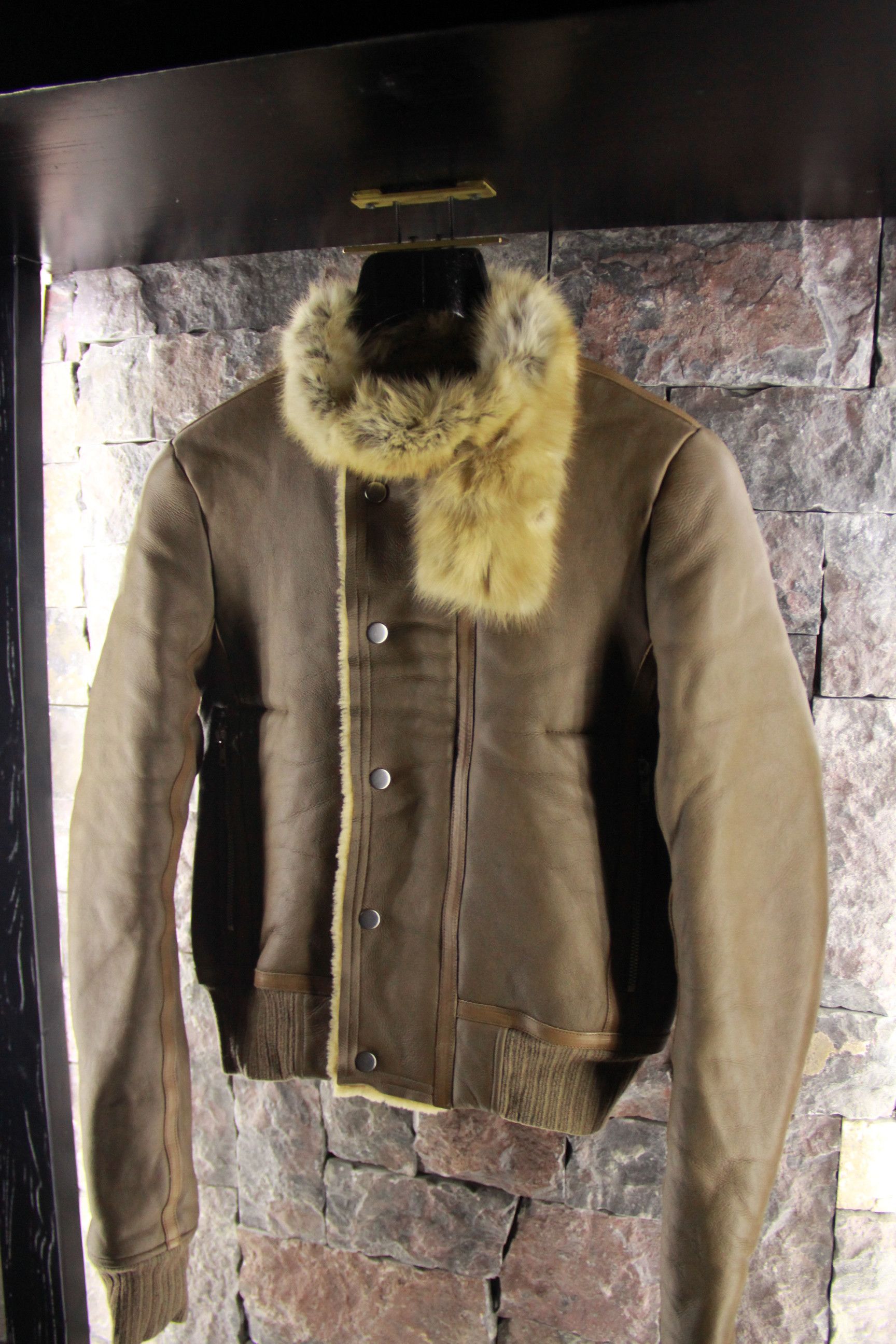Isaac Sellam Experience Rick Owens Shearling Jacket with Sable Collar Size US M / EU 48-50 / 2 - 2 Thumbnail