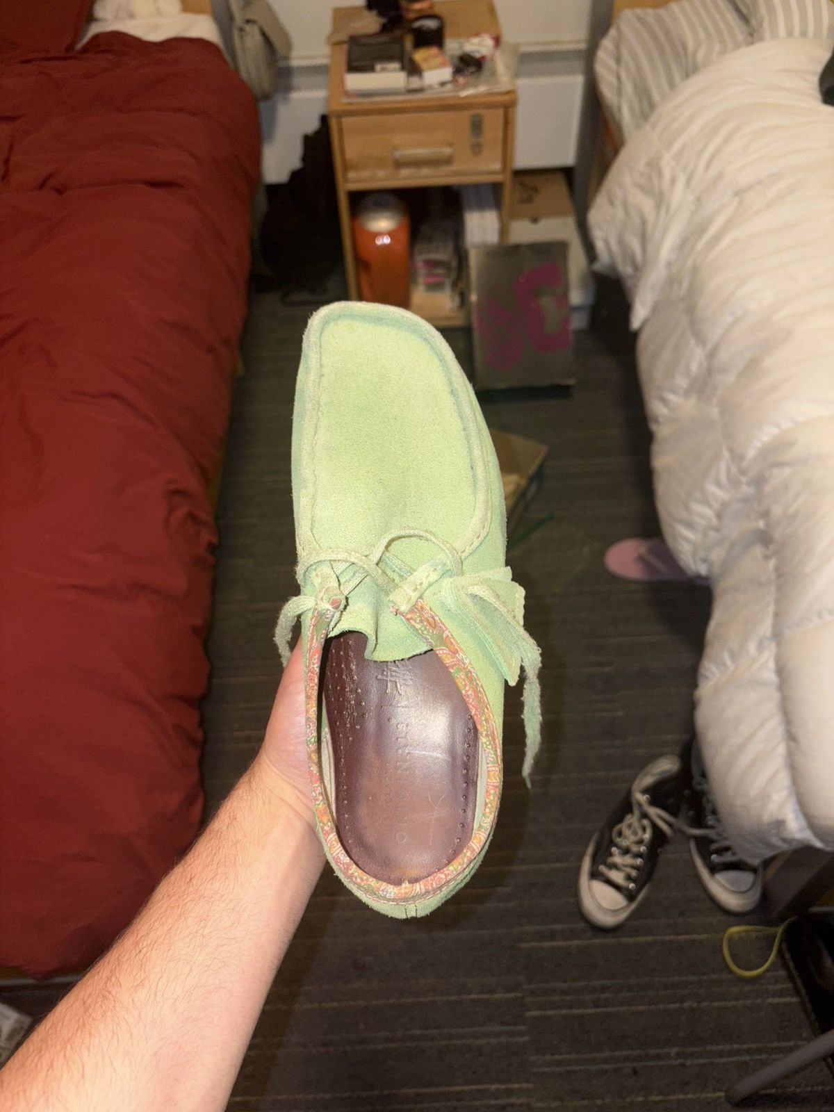 Clarks × Stussy STÜSSY X CLARKS WALLABEES Cactus Green Paisley 10.5 Stussy Size US 10.5 / EU 43-44 - 4 Thumbnail