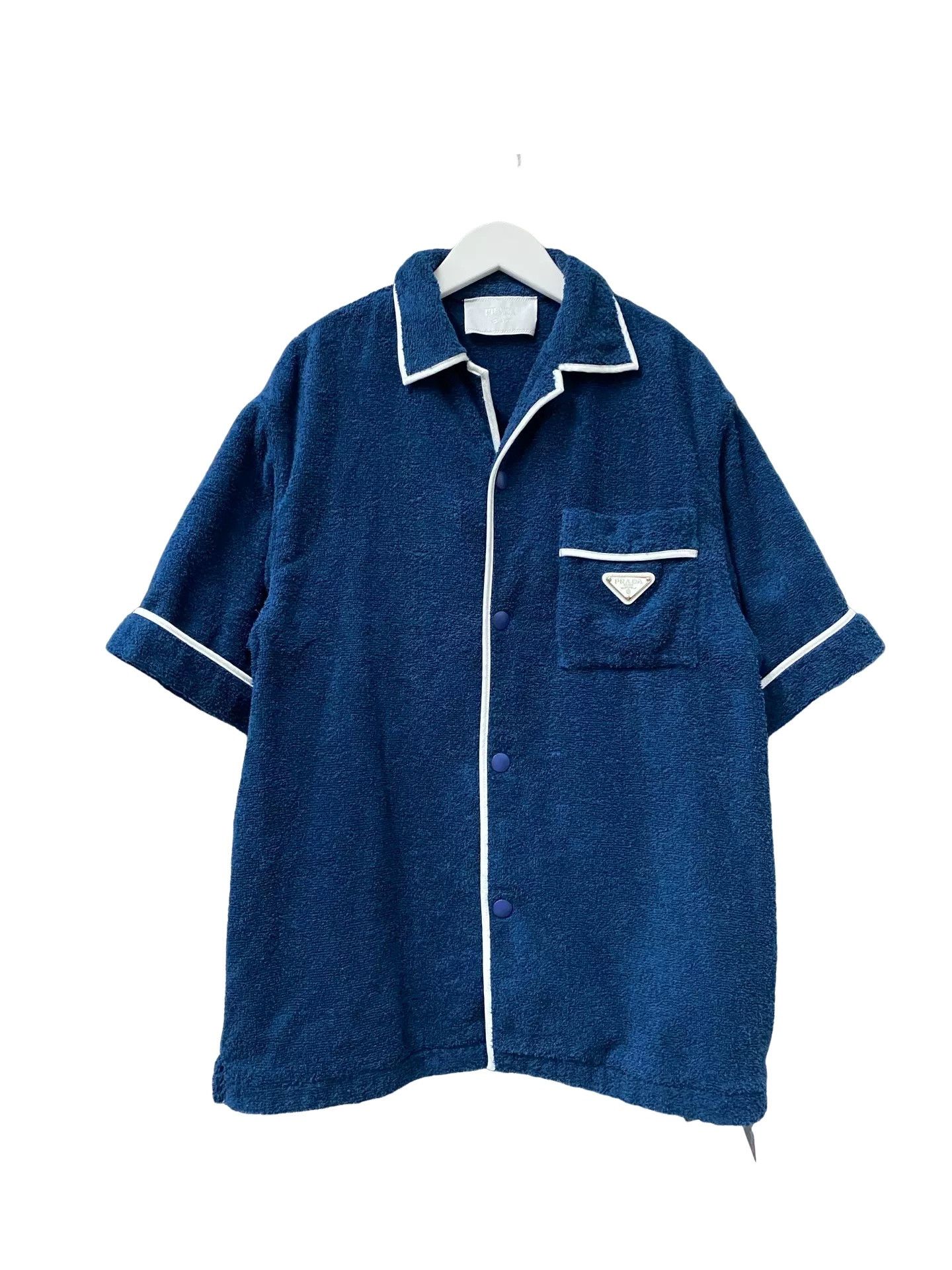 Prada Prada Logo Terry Cloth Shirt Size XS Size US XS / EU 42 / 0 - 1 Thumbnail