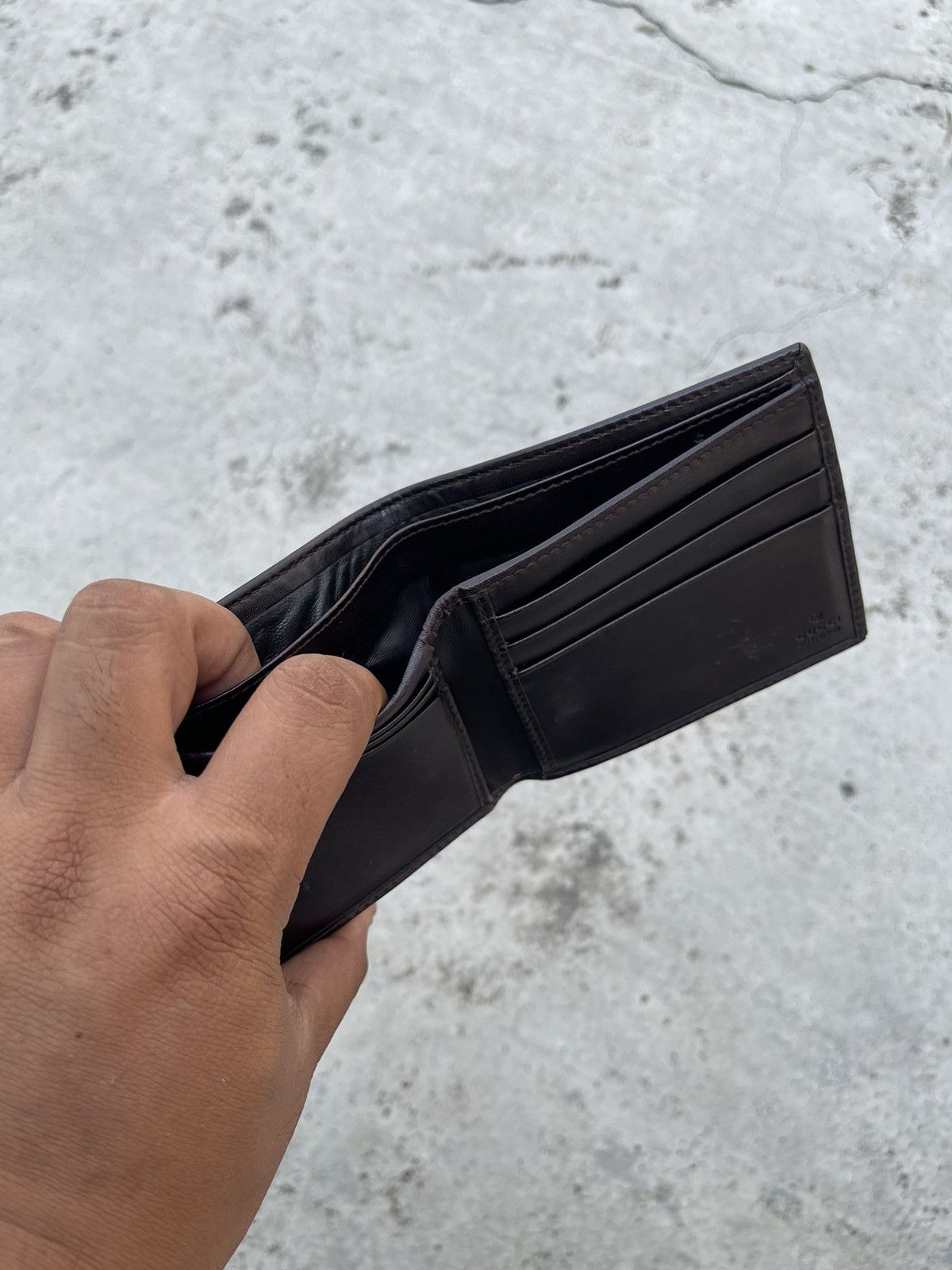 Gucci Gucci Leather Wallet Bifold for Men Made in Italy Size ONE SIZE - 8 Thumbnail