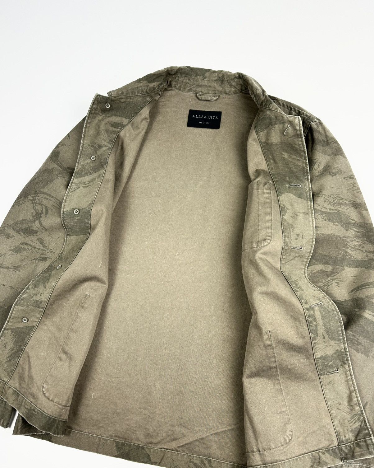 Allsaints Allsaints Camo Overshirt Jacket Size US M / EU 48-50 / 2 - 2 Thumbnail