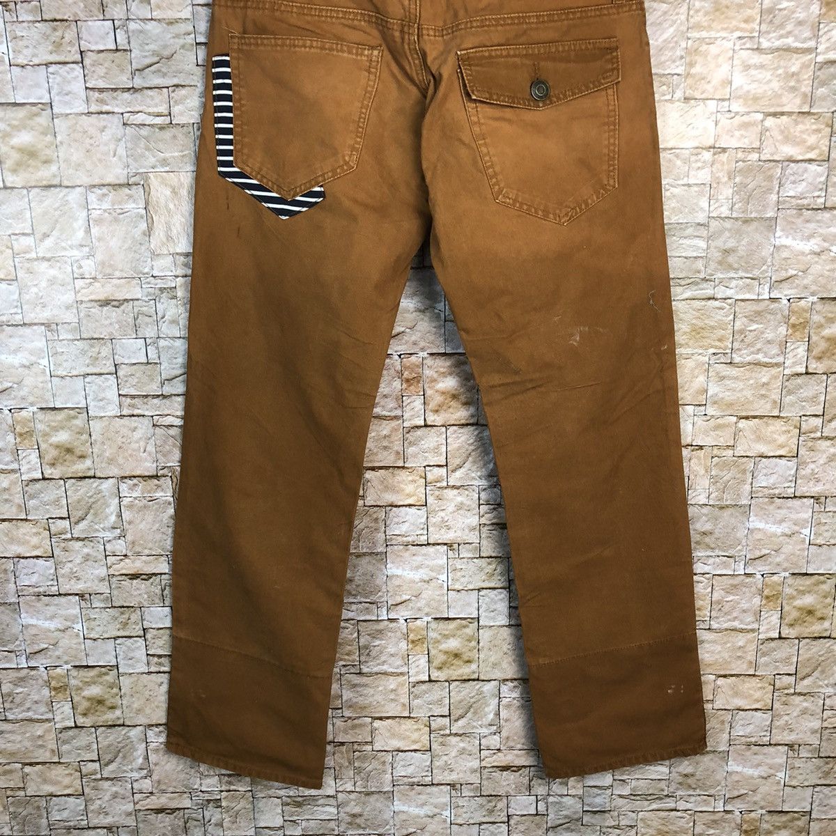Japanese Brand Japan double waist Brown vintage cargo Pants #A434 Size US 28 / EU 44 - 16 Thumbnail