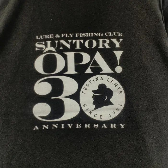 Vintage SUNTORY OPA FISHING Club 30th Anniversary Tee Shirt Size US L / EU 52-54 / 3 - 4 Thumbnail